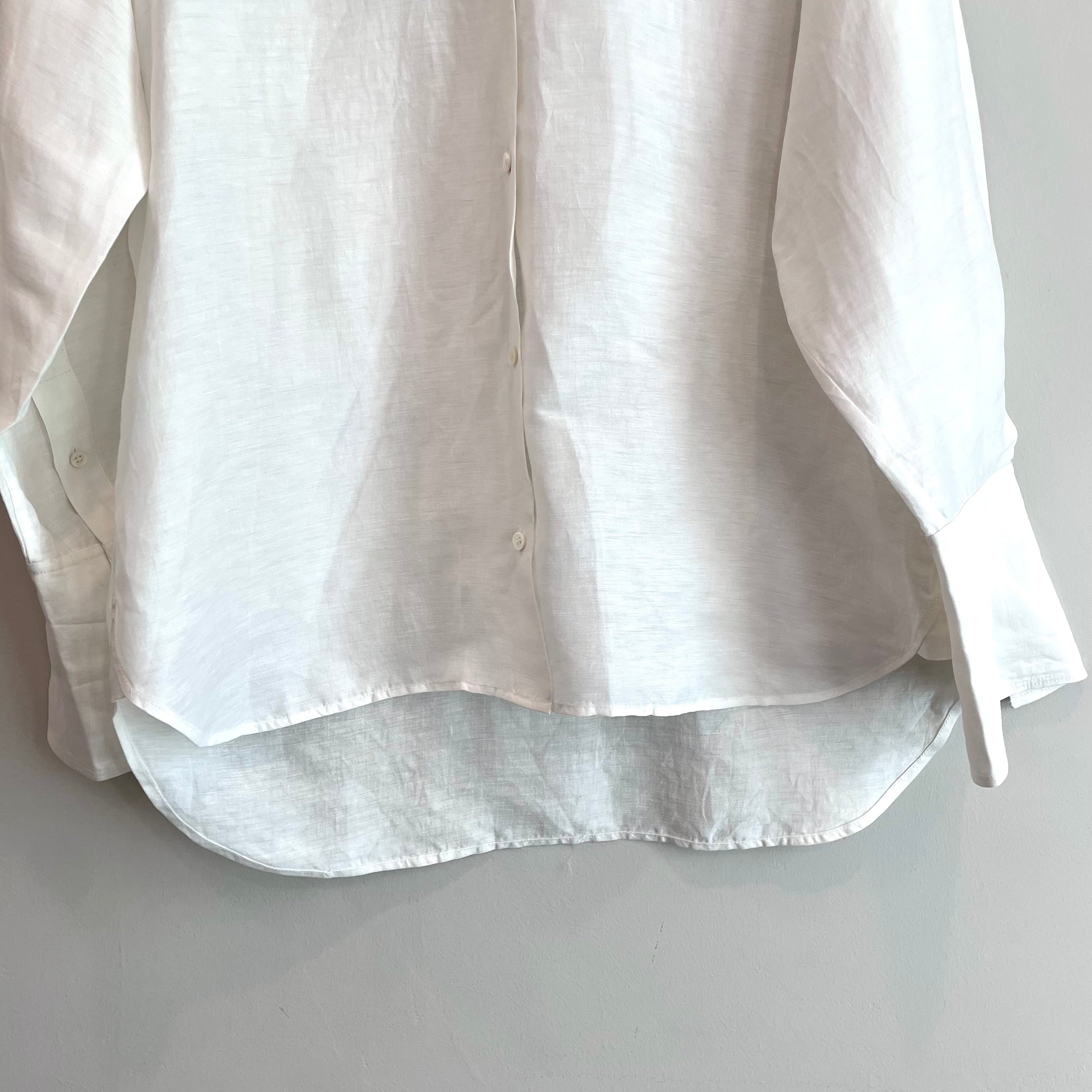 Linen Blend Button Down Shirt