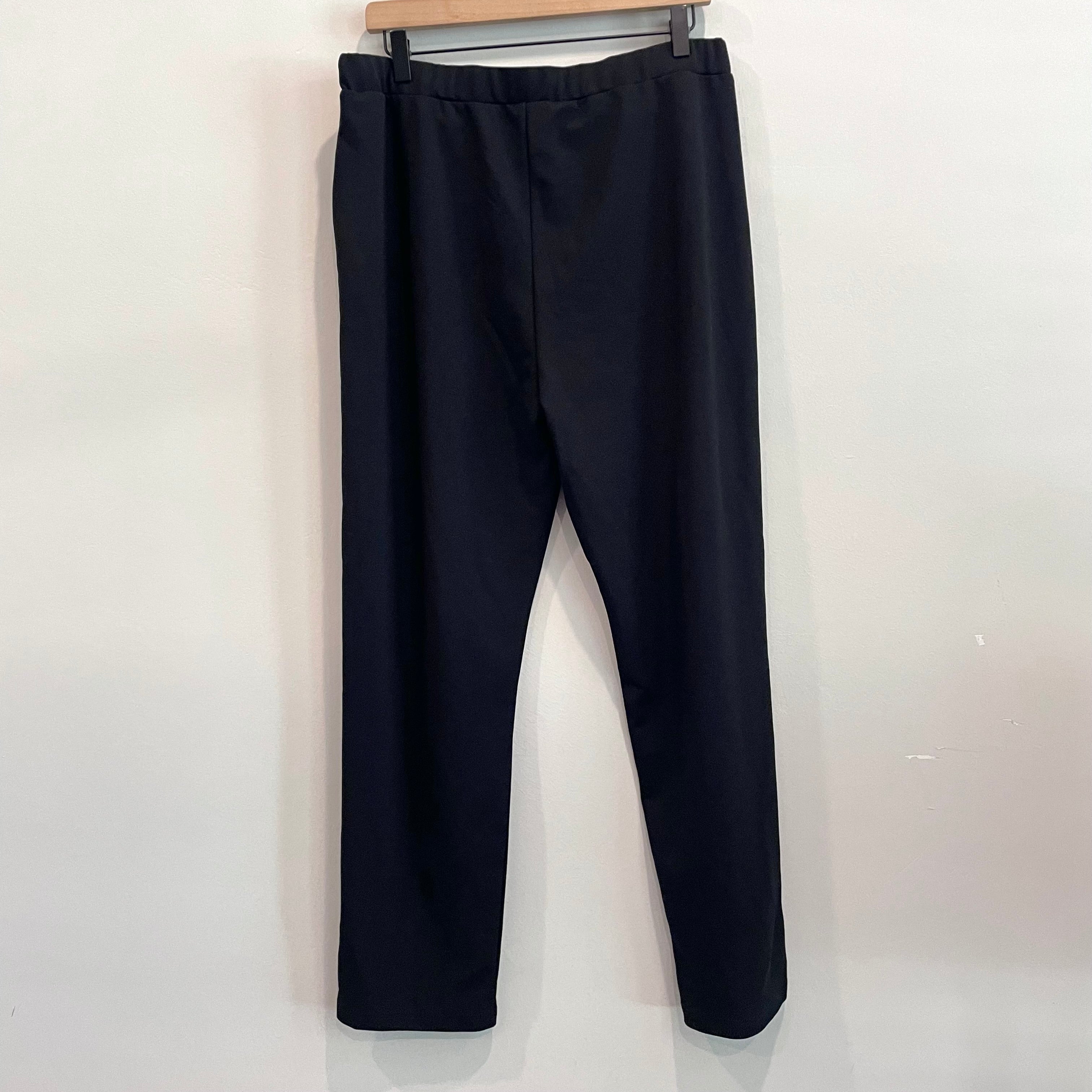 High Rise Pull On Front Slit Pants