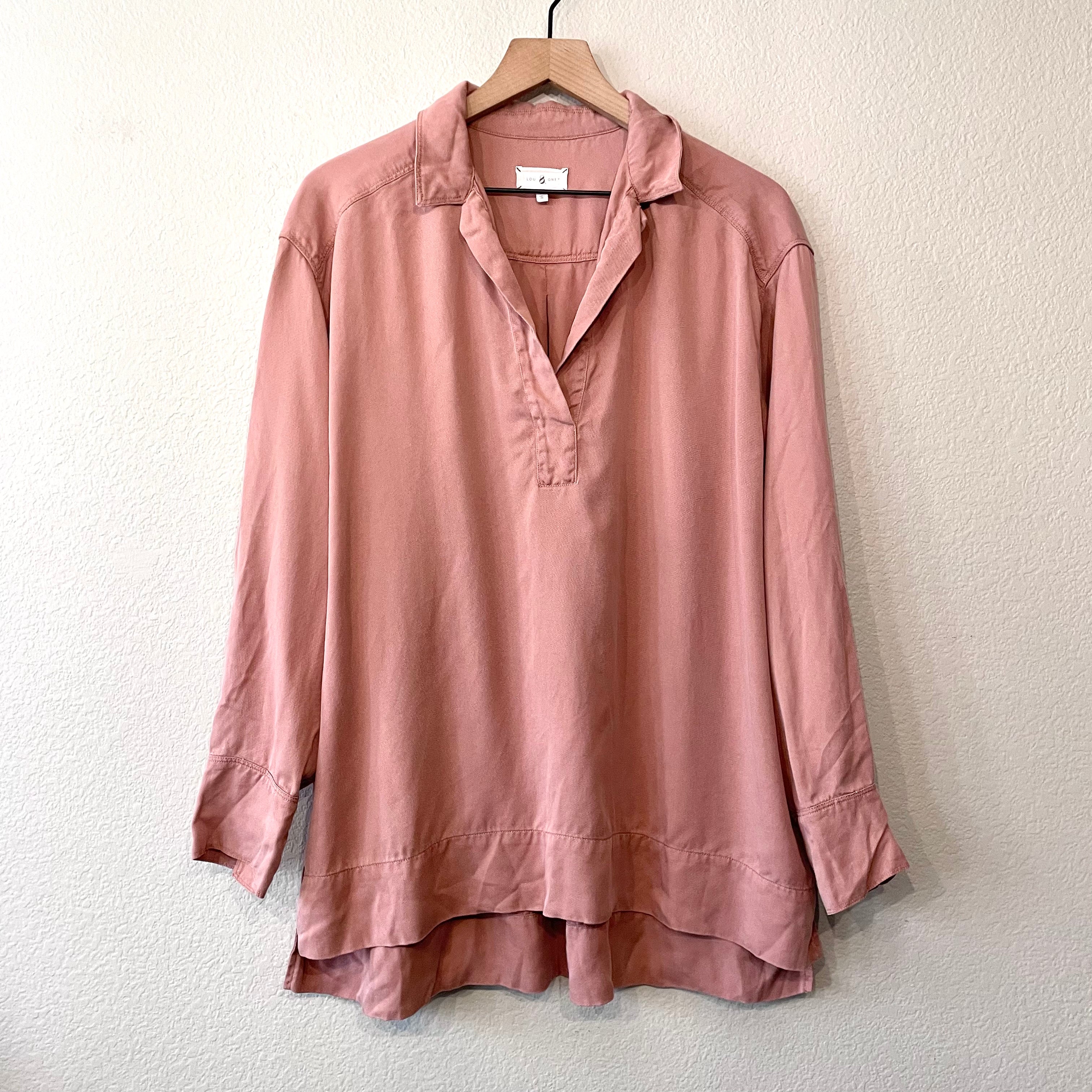 Long Sleeve V-Neck Blouse