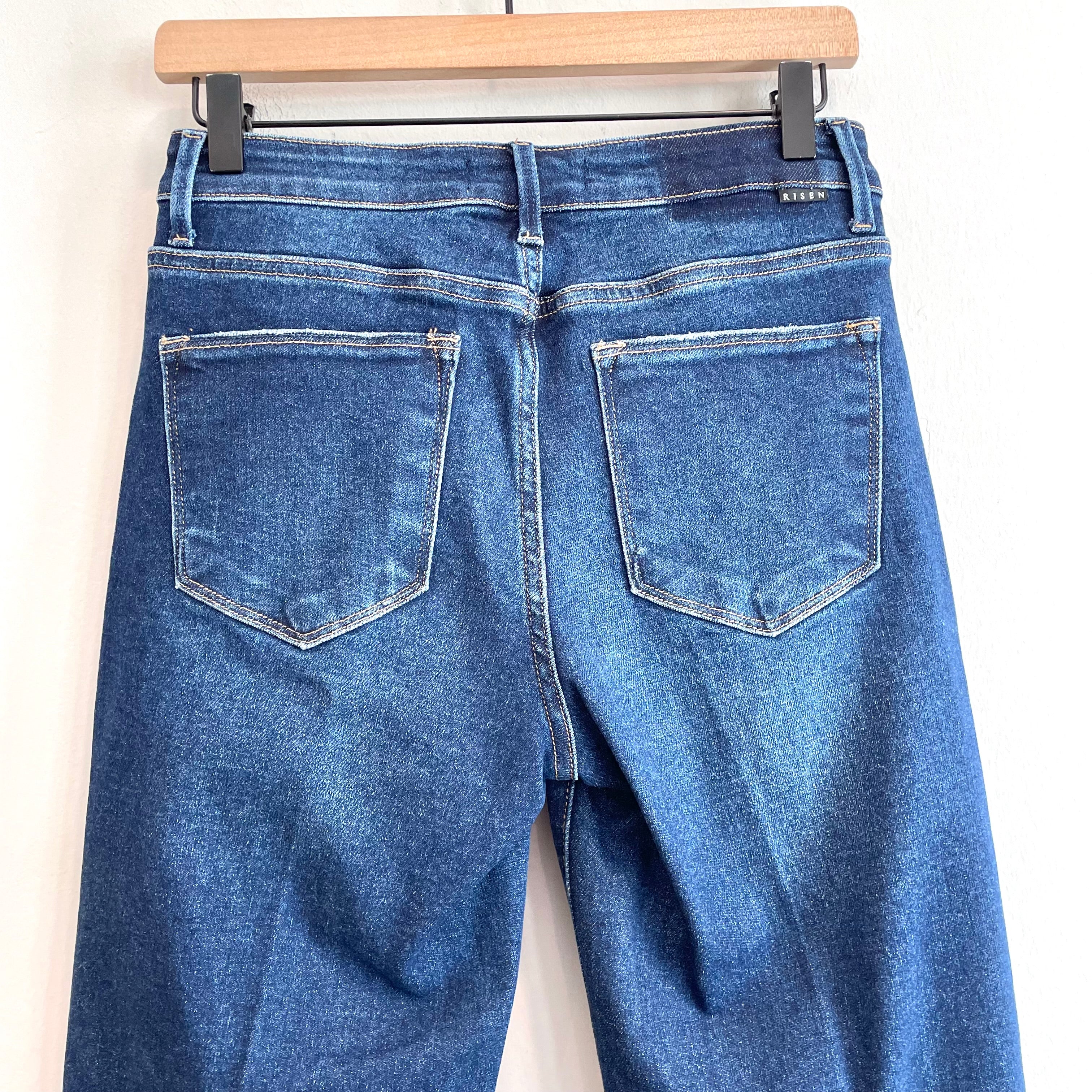 Crossover Close Straight Leg Jeans