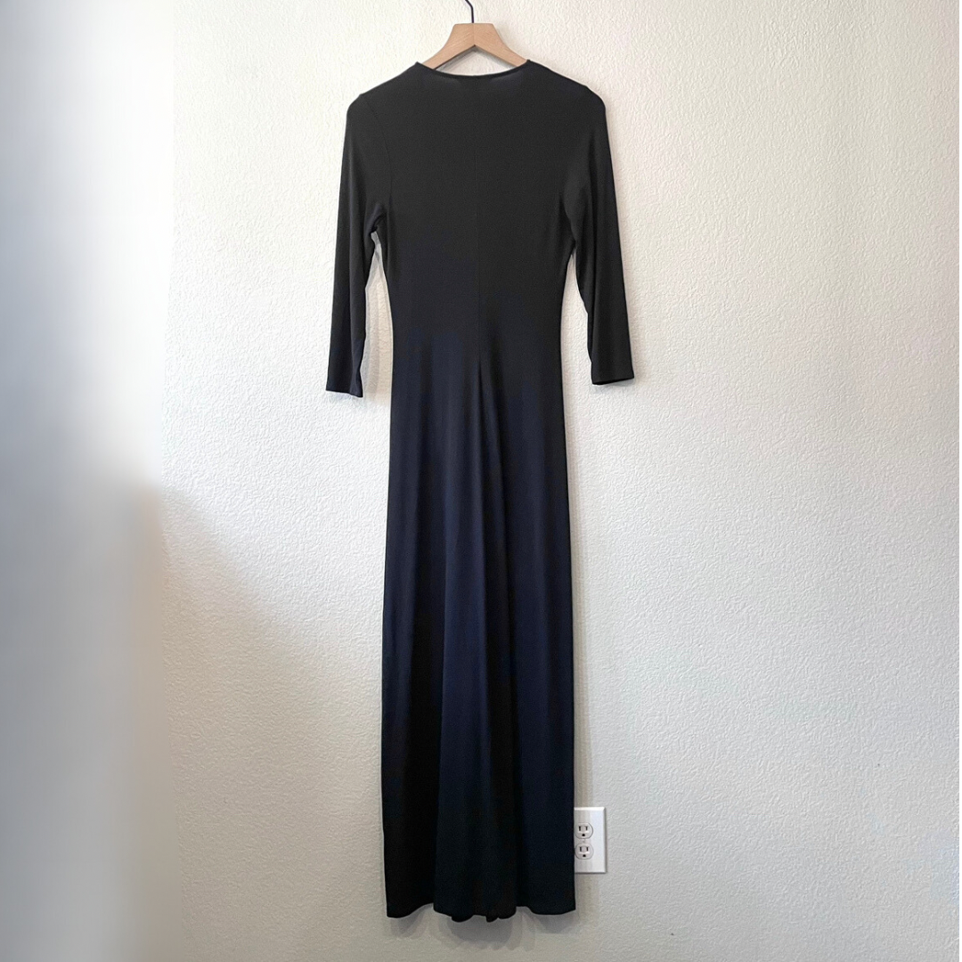 Jersey Twist Front Maxi Dress