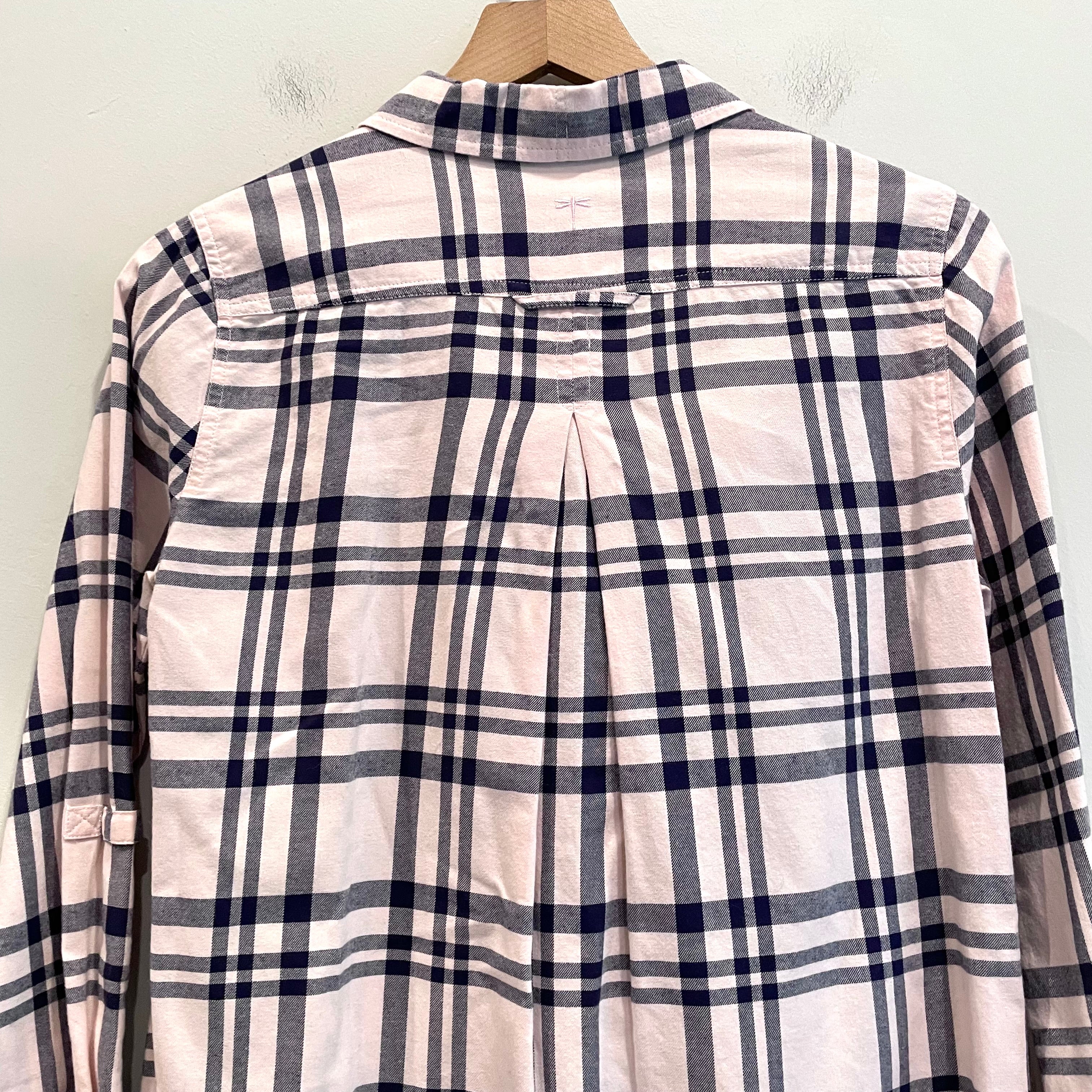 Plaid Long Sleeve Tunic Top