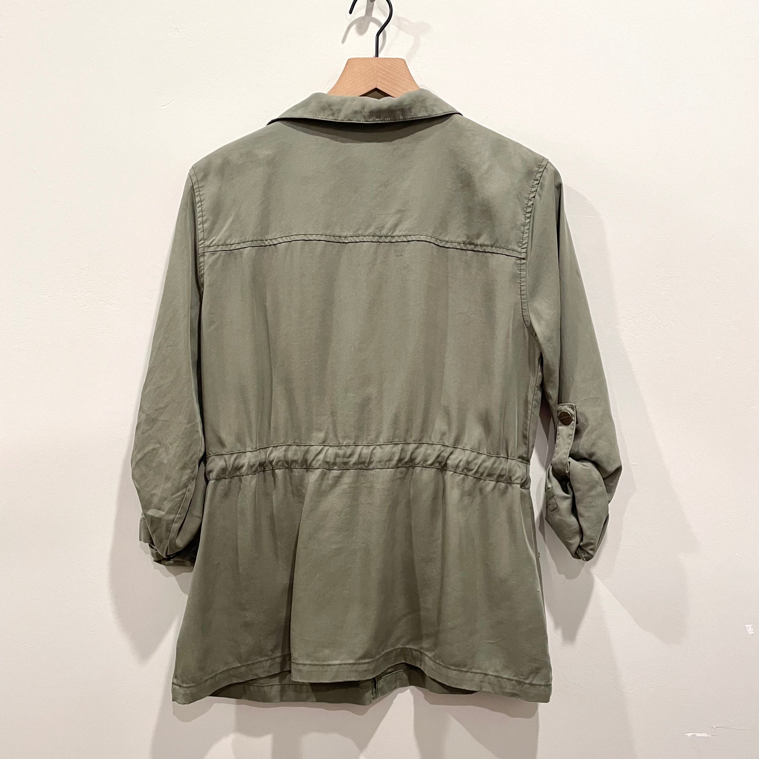 Utility Drawstring Waist Jacket