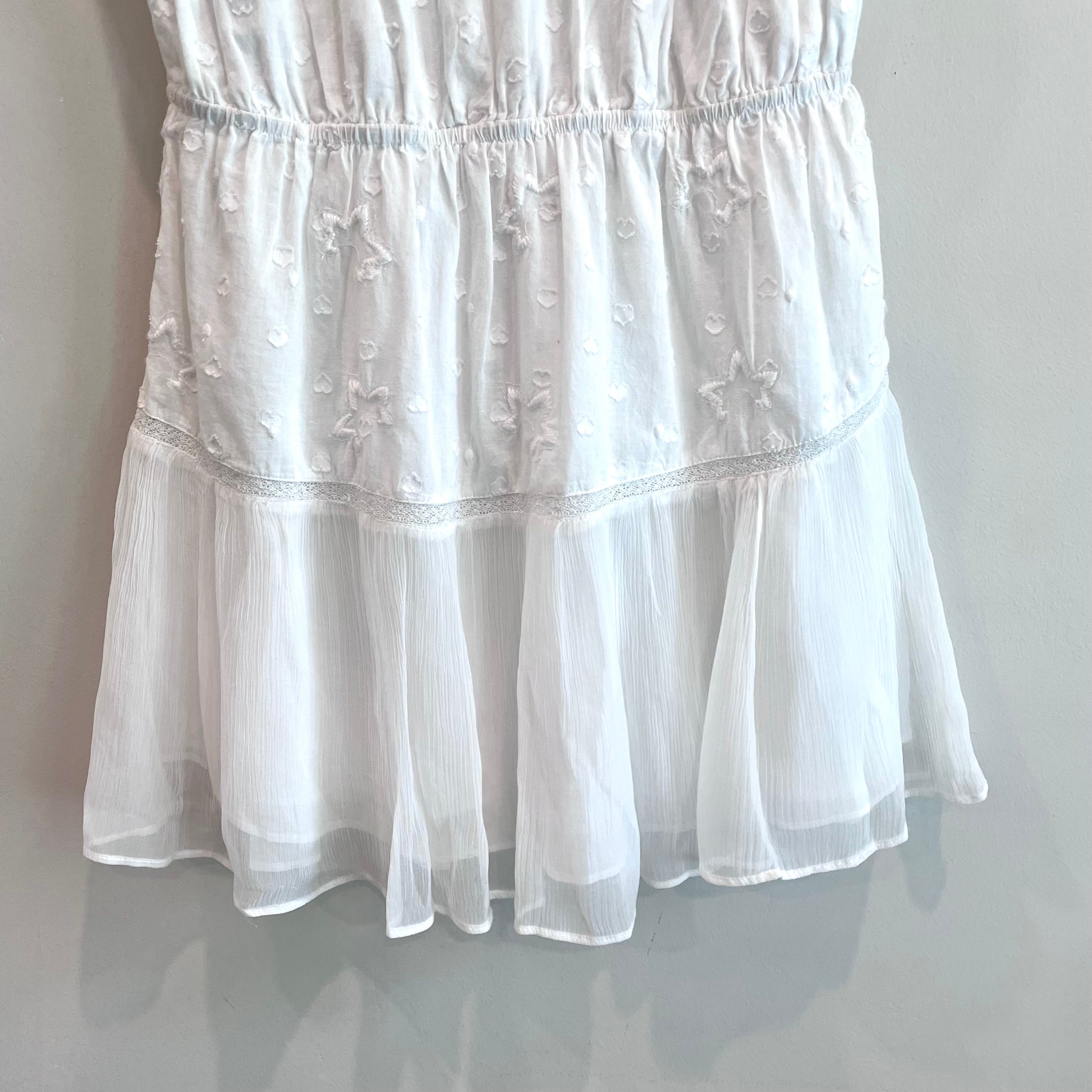 Semi-Sheer Cotton Mini Dress