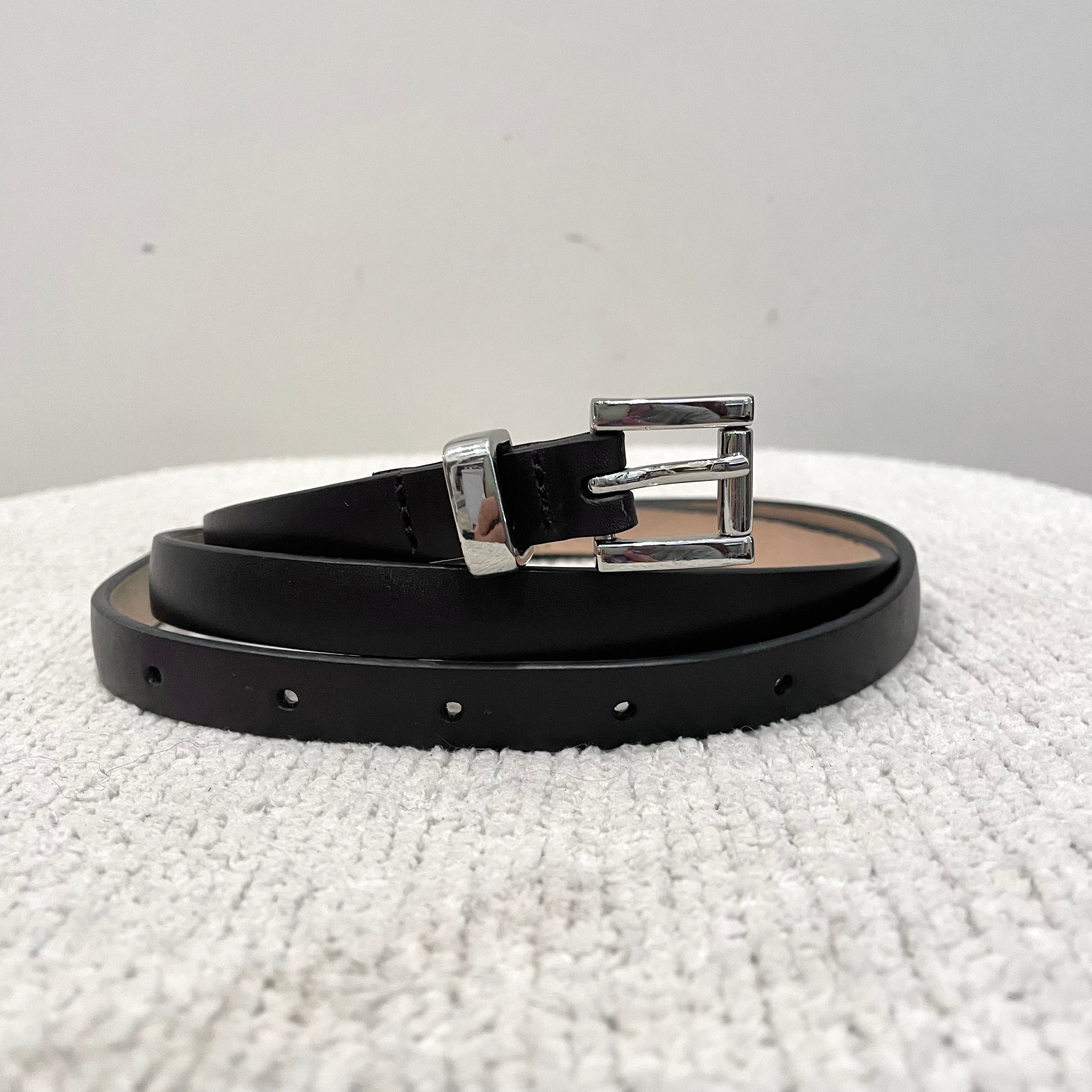 Skinny Leather Belt