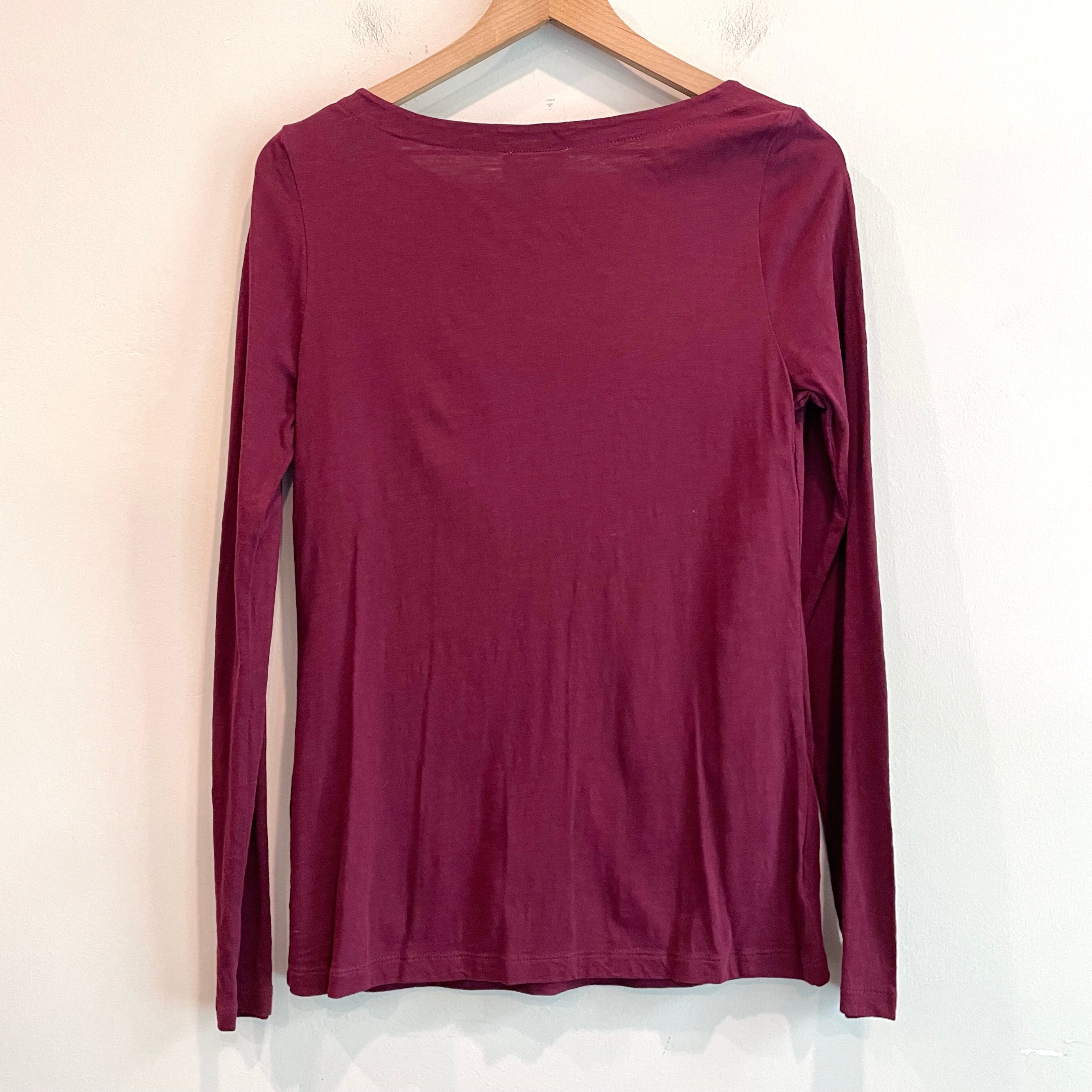 Long Sleeve Wide Neck Top