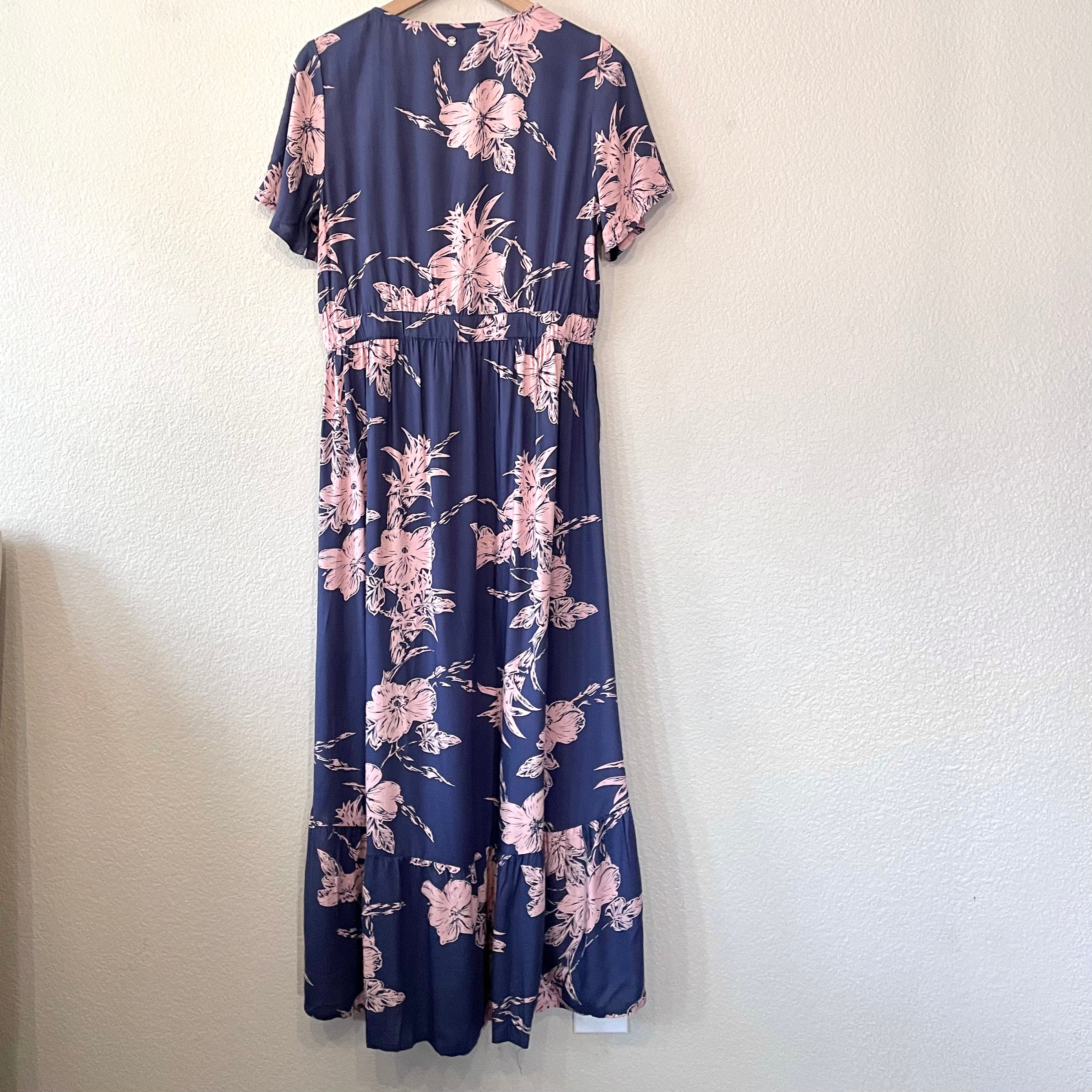 Floral Button Down Midi Dress