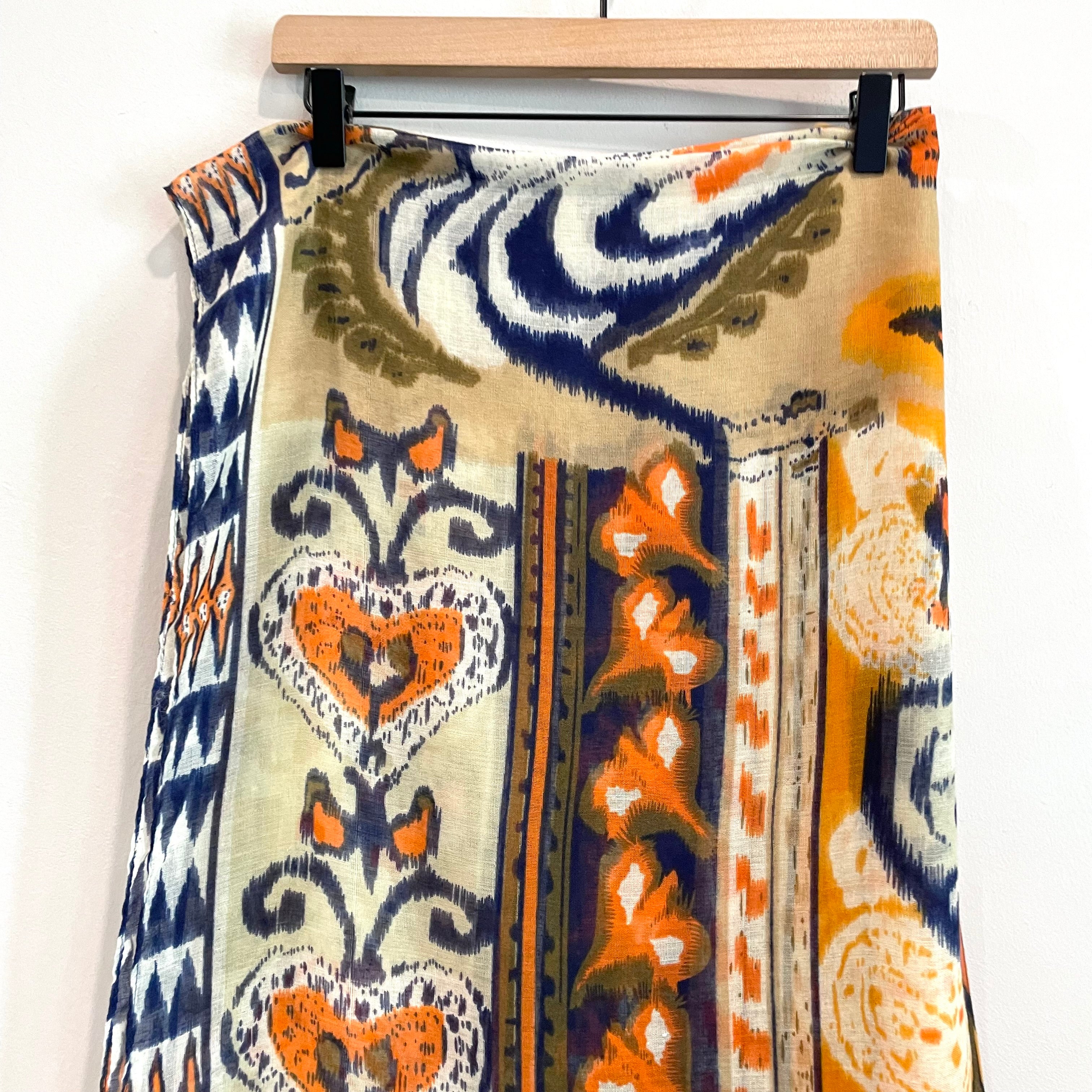 Ikat Geometric Scarf