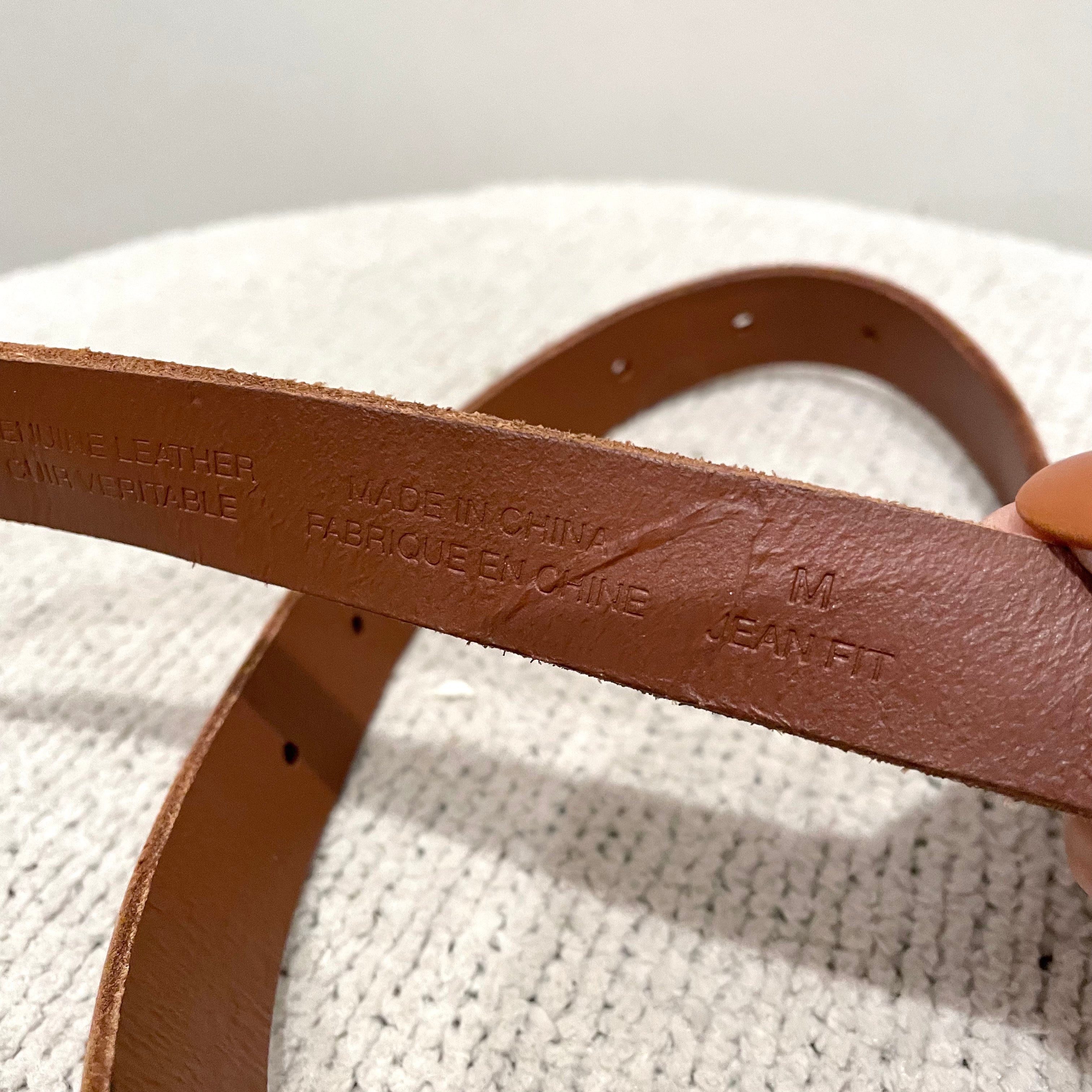 Leaf Leather Belt