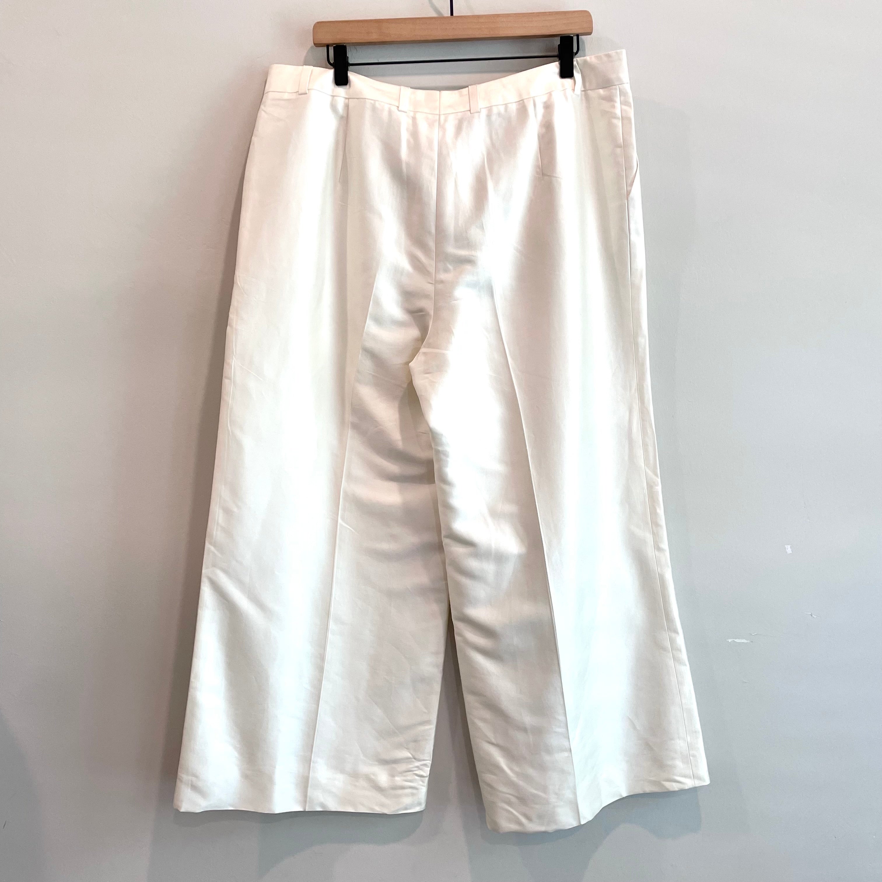 Satin Wide Leg Crop Pants