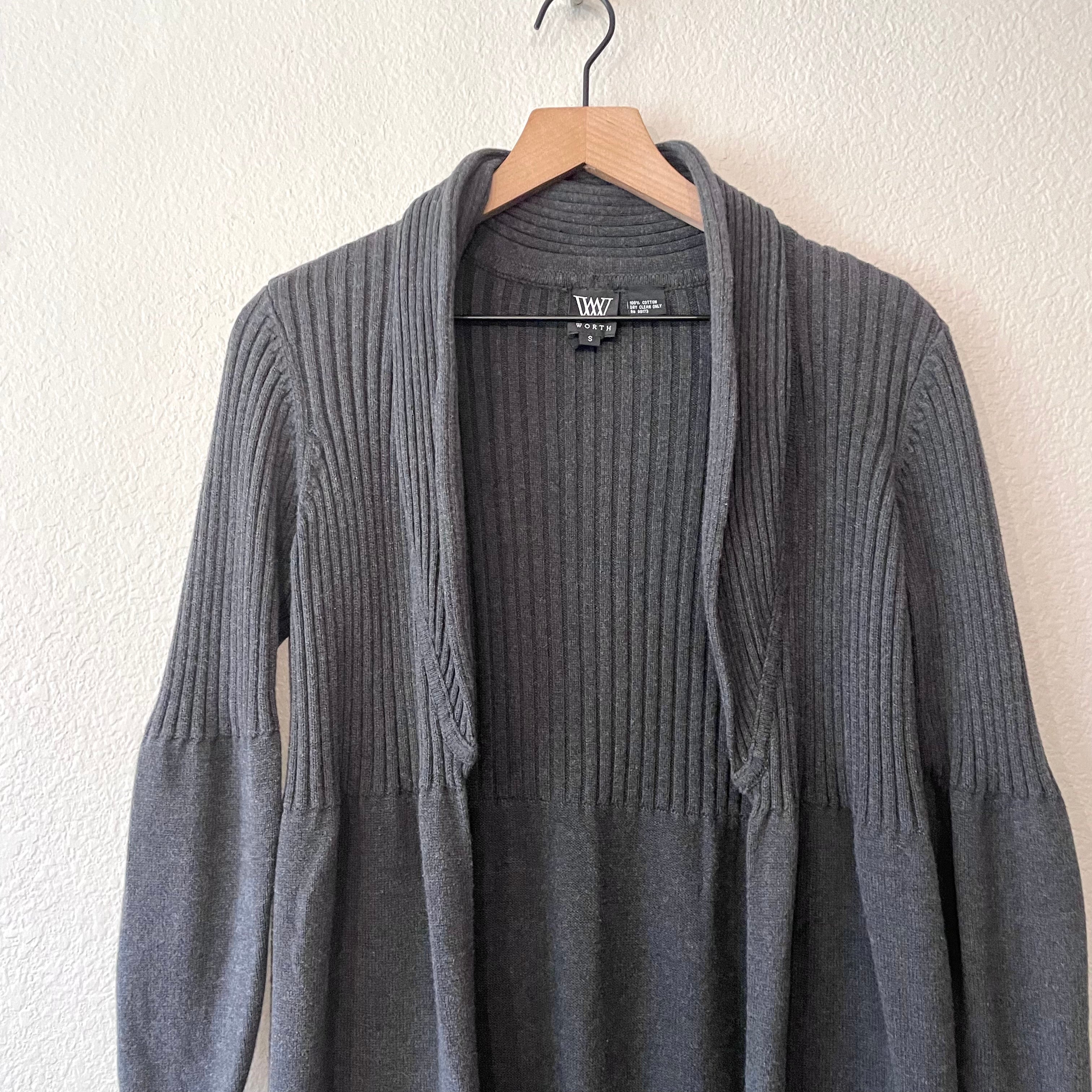 Open Mid-Length Cardigan