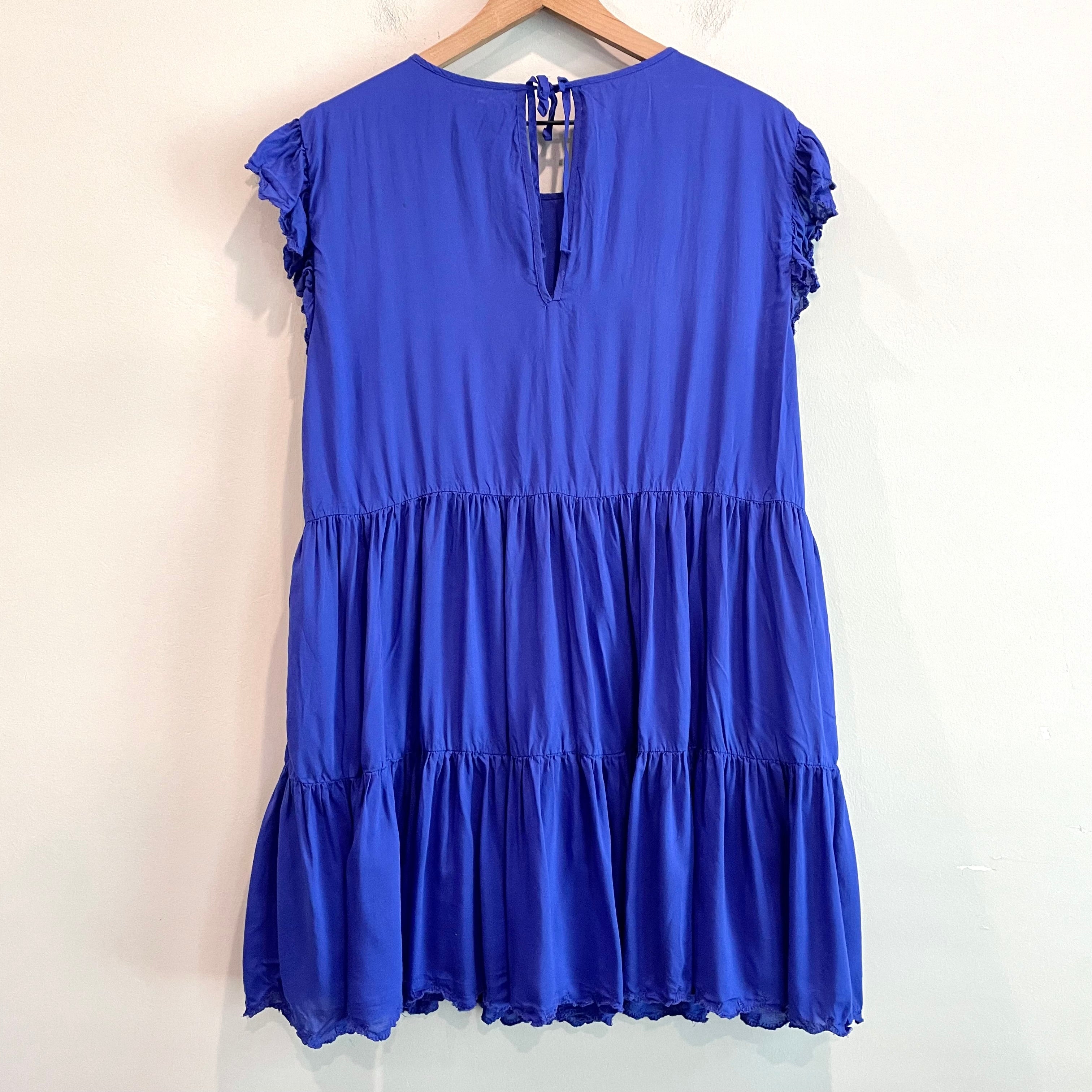 Ruffle Sleeve Tiered Dress