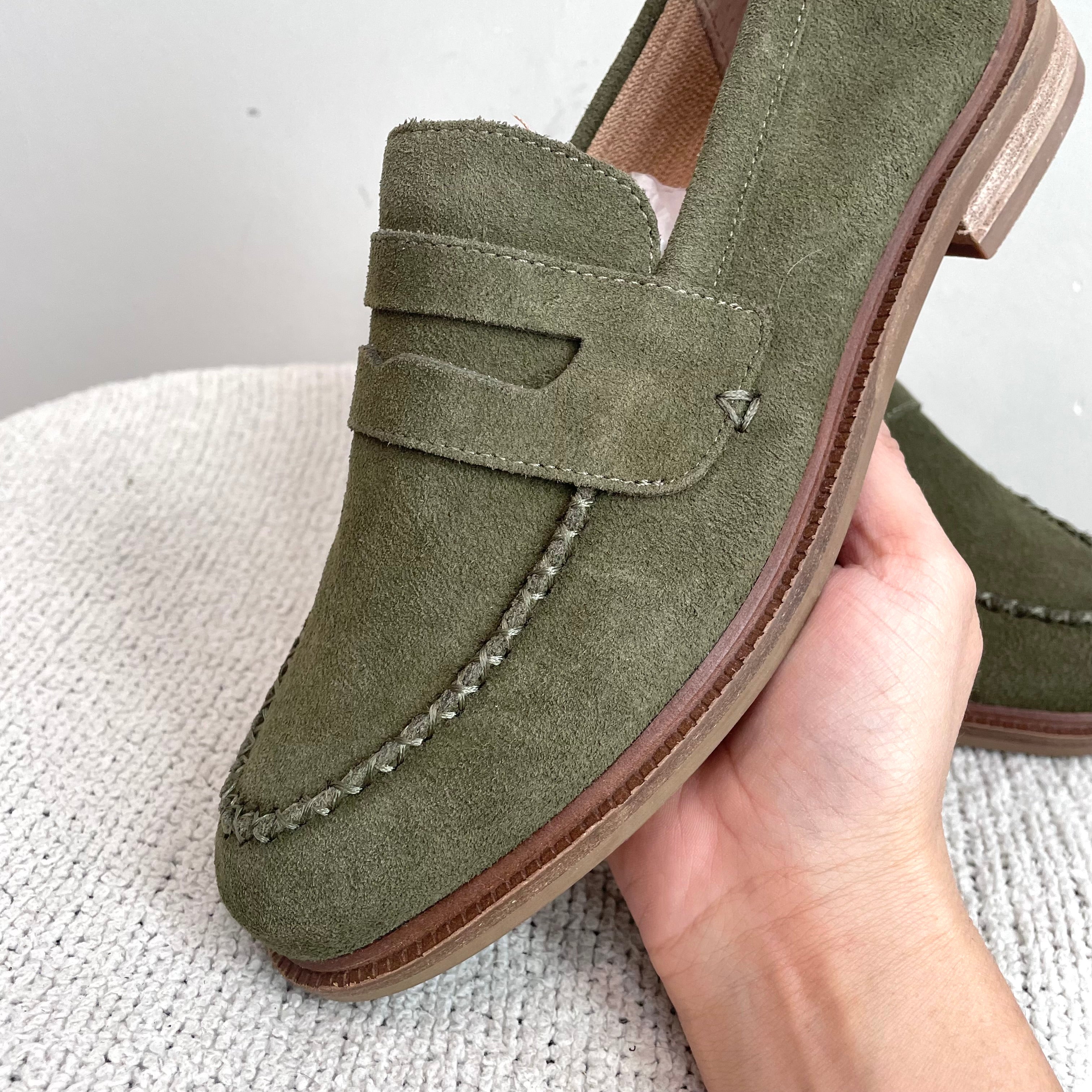 Suede Penny Loafers