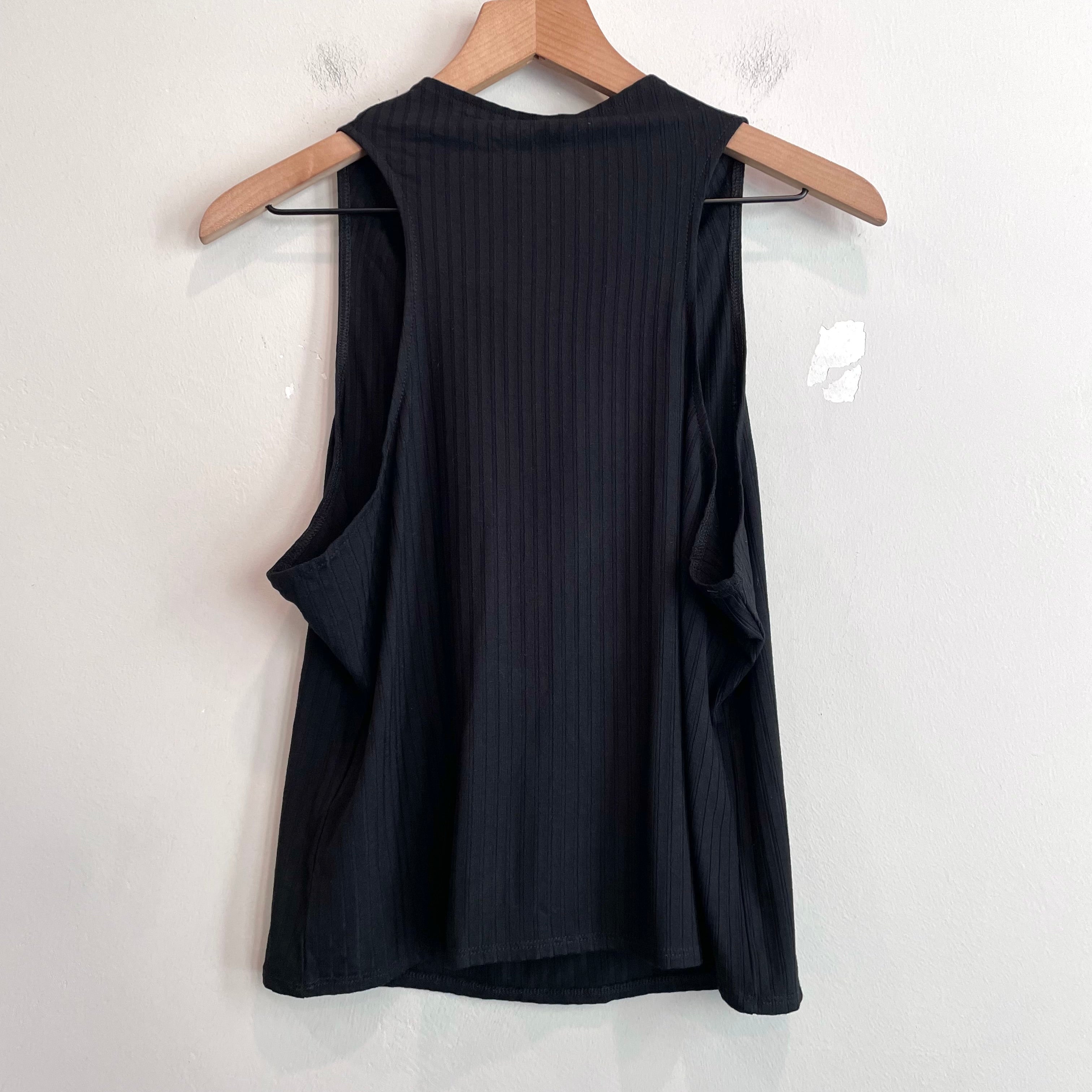 Sleeveless Draped Neck Top