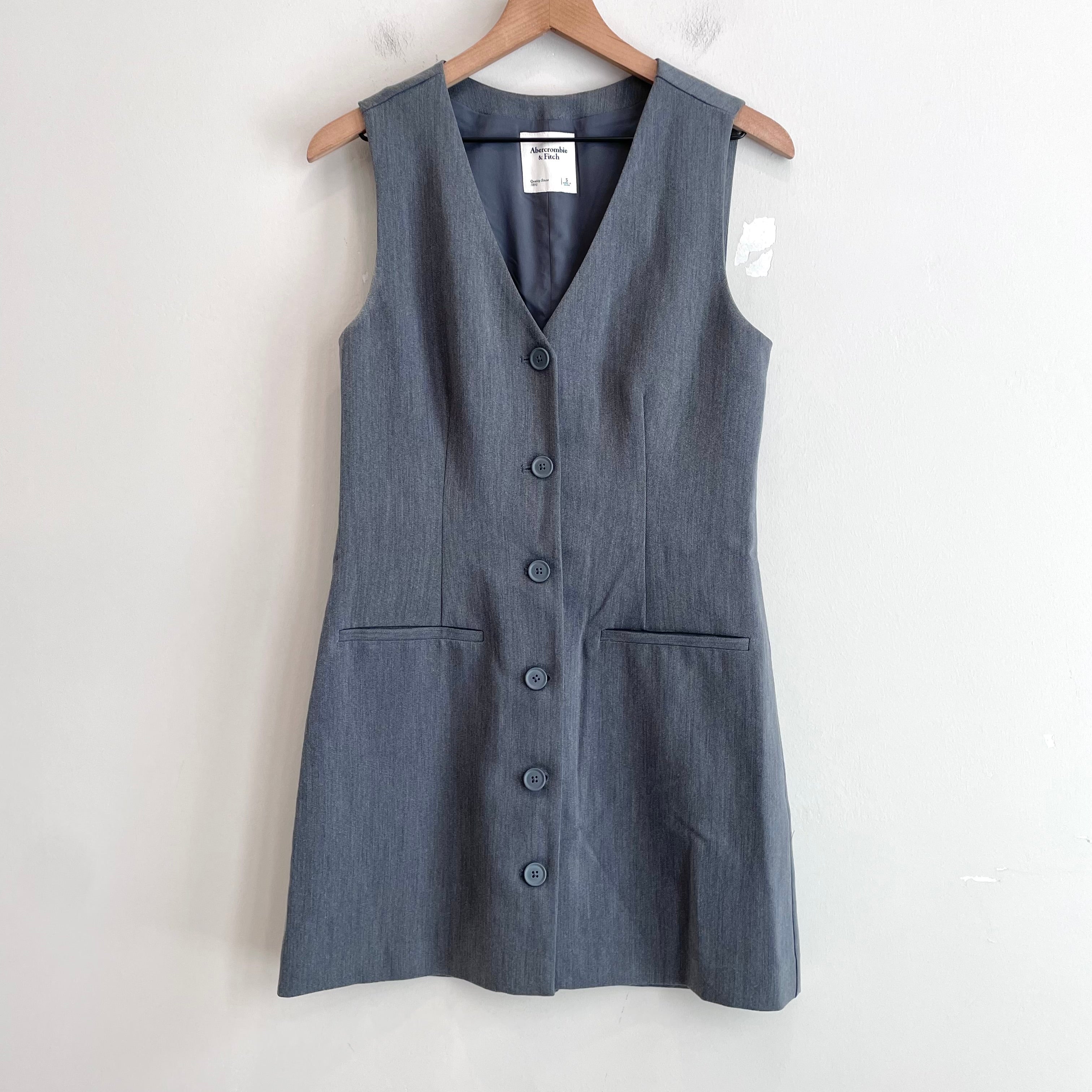 Button Down Vest Dress