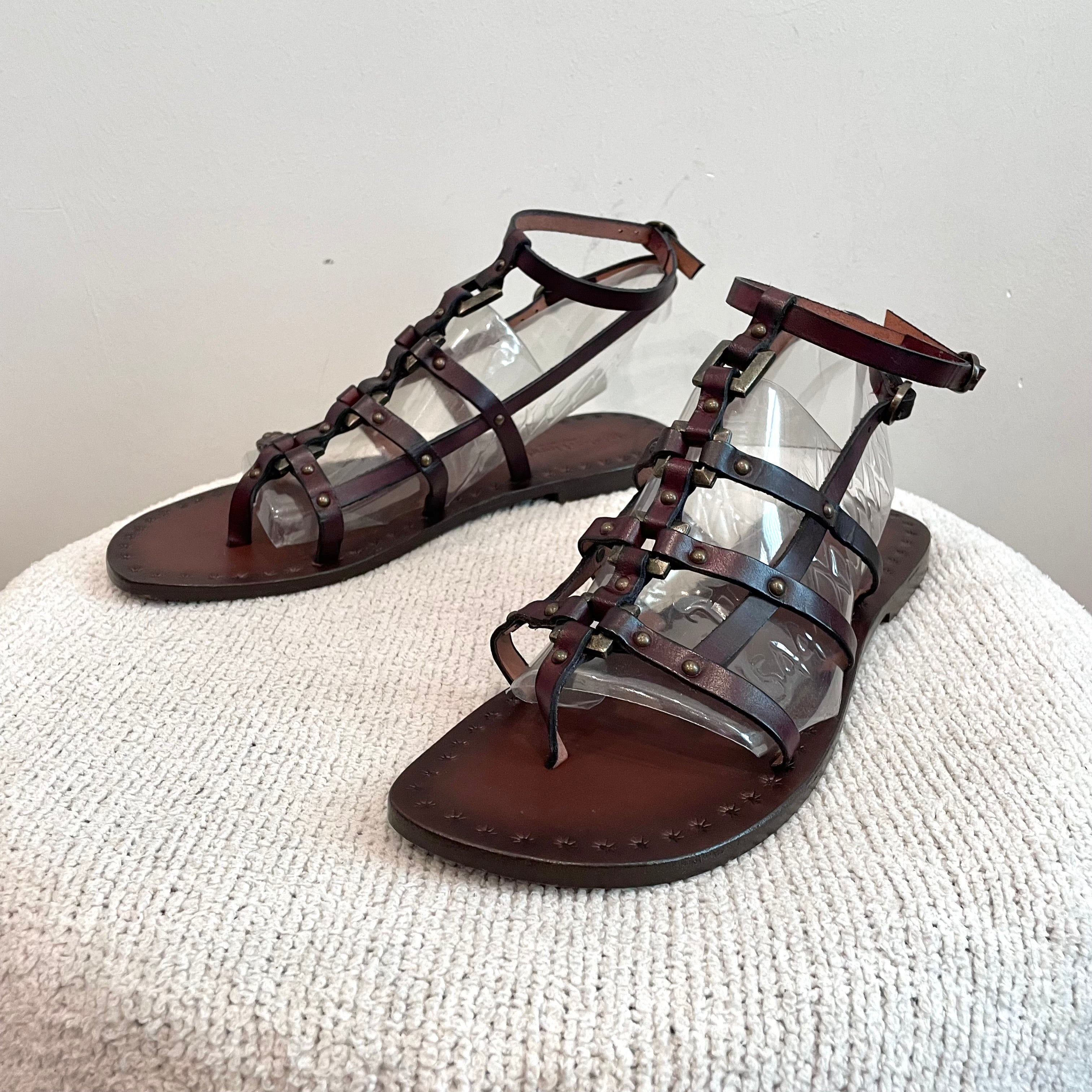 Leather Gladiator Sandals