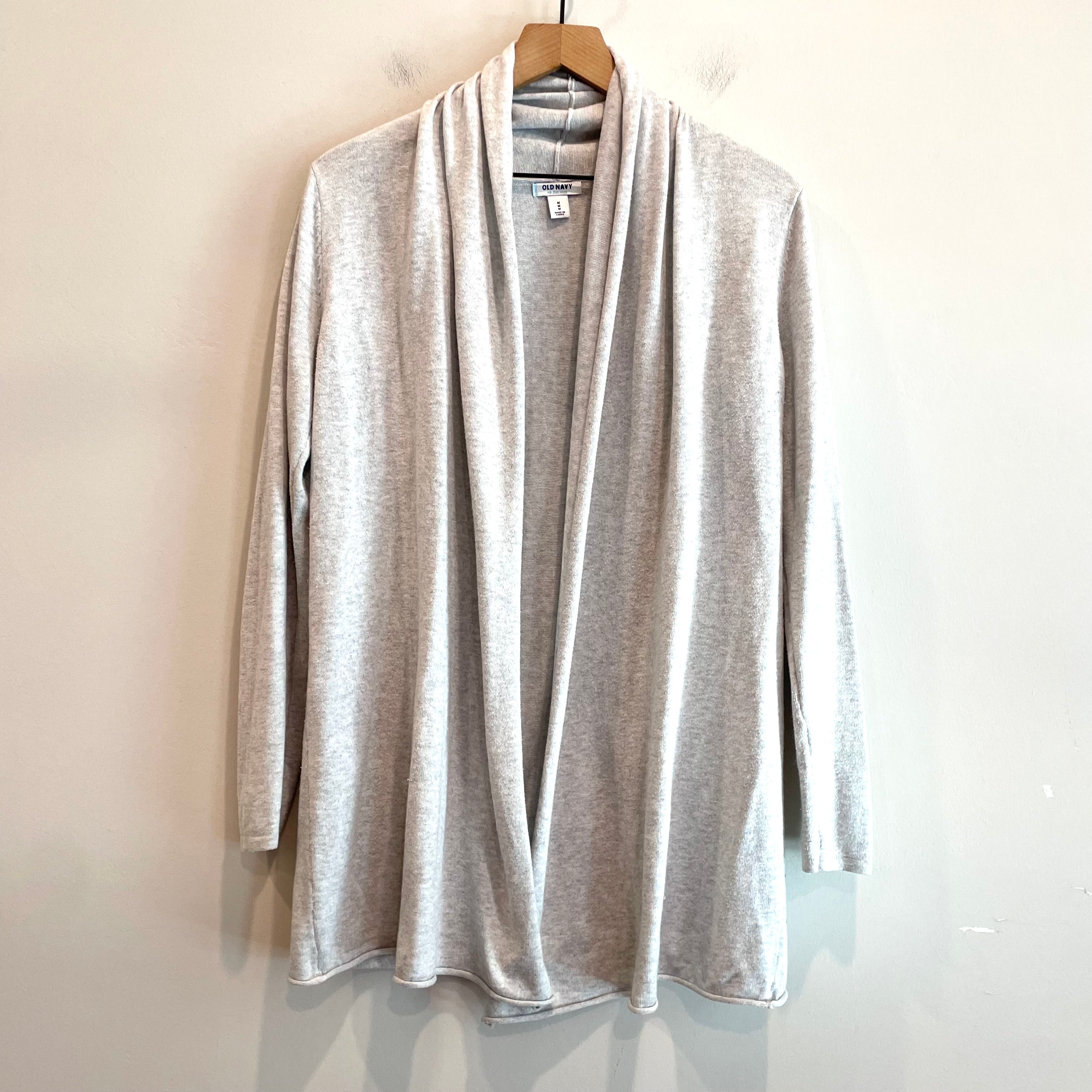 Open Front Mid Length Cardigan