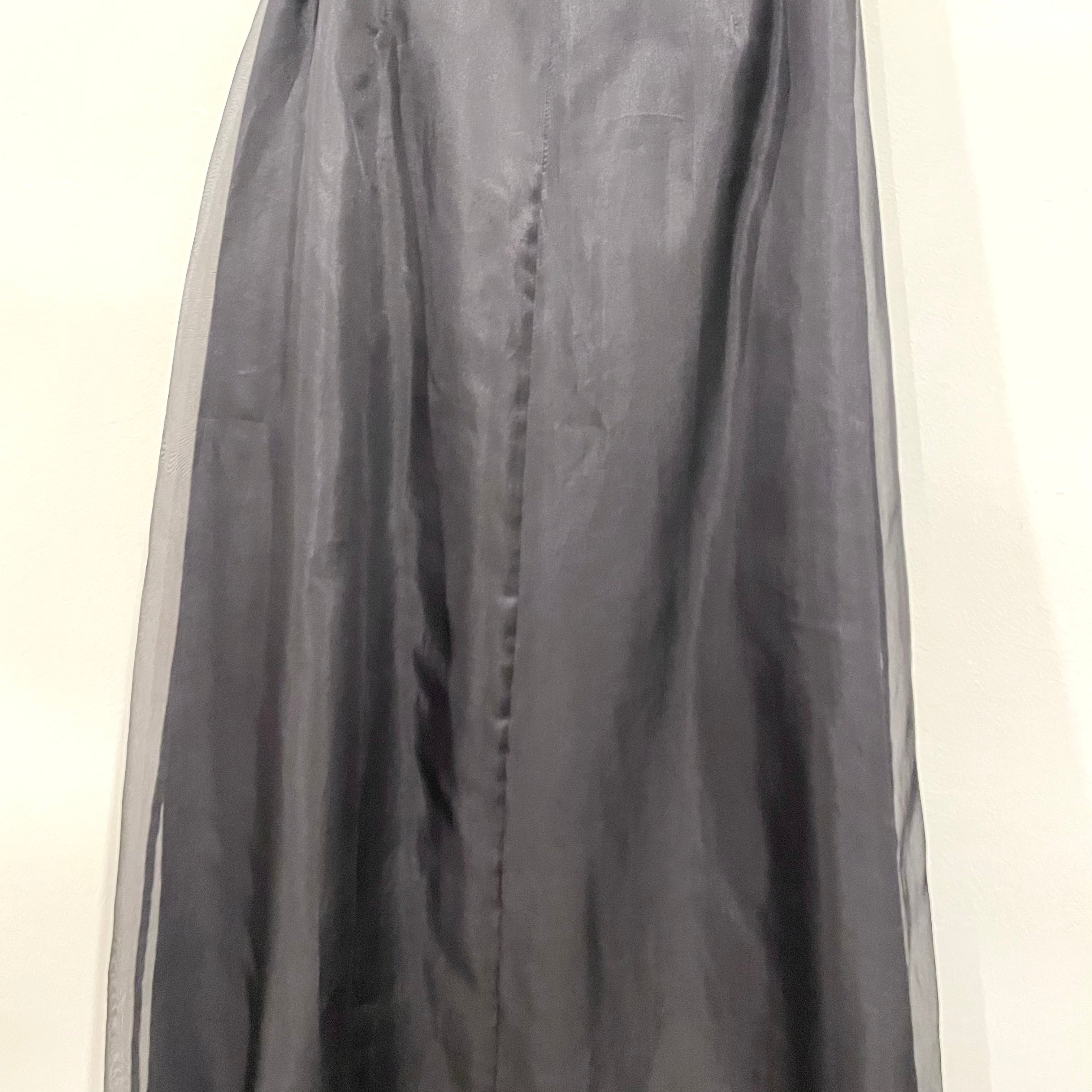 Silk Overlay Maxi Skirt