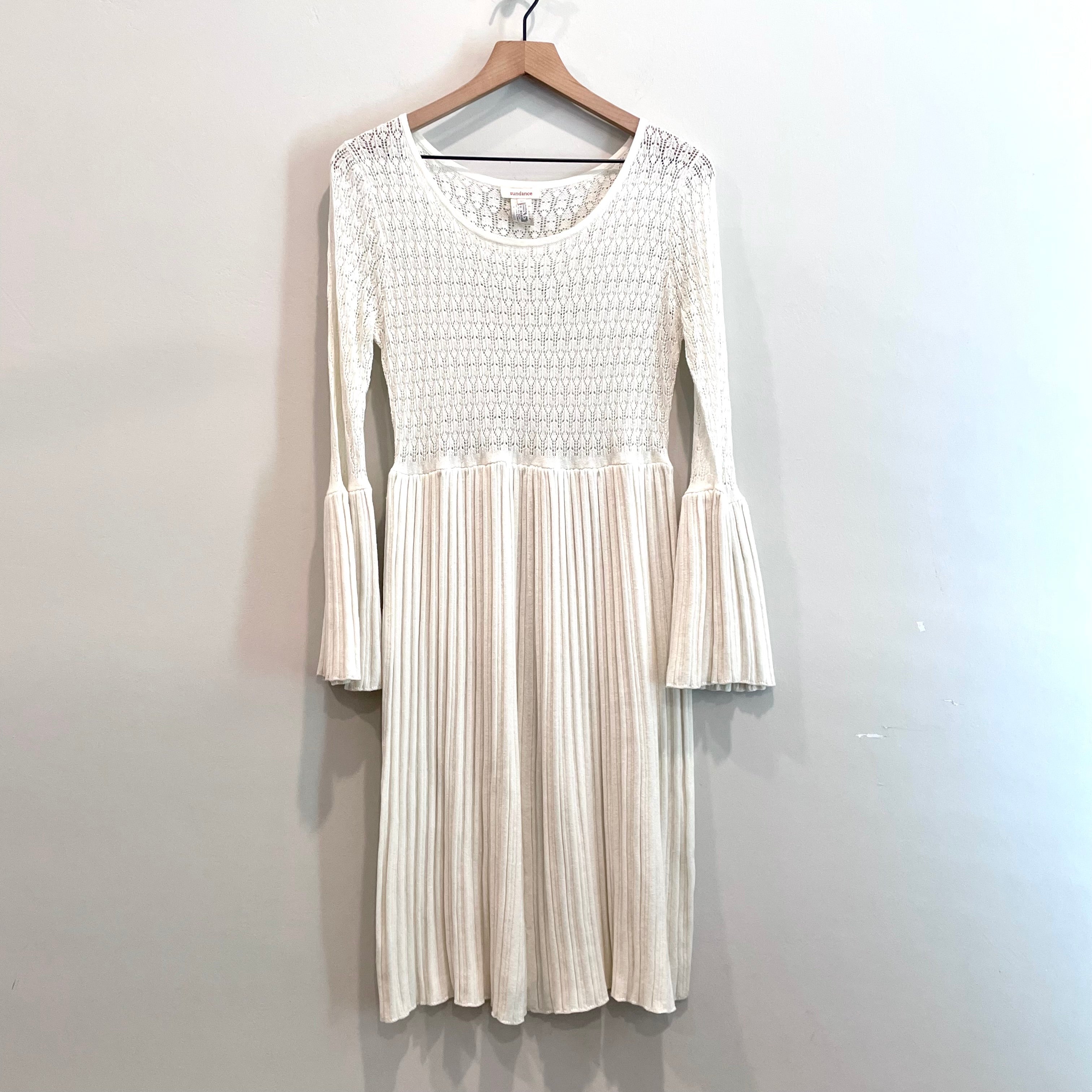 Knit Bell Sleeve Sweater Dress