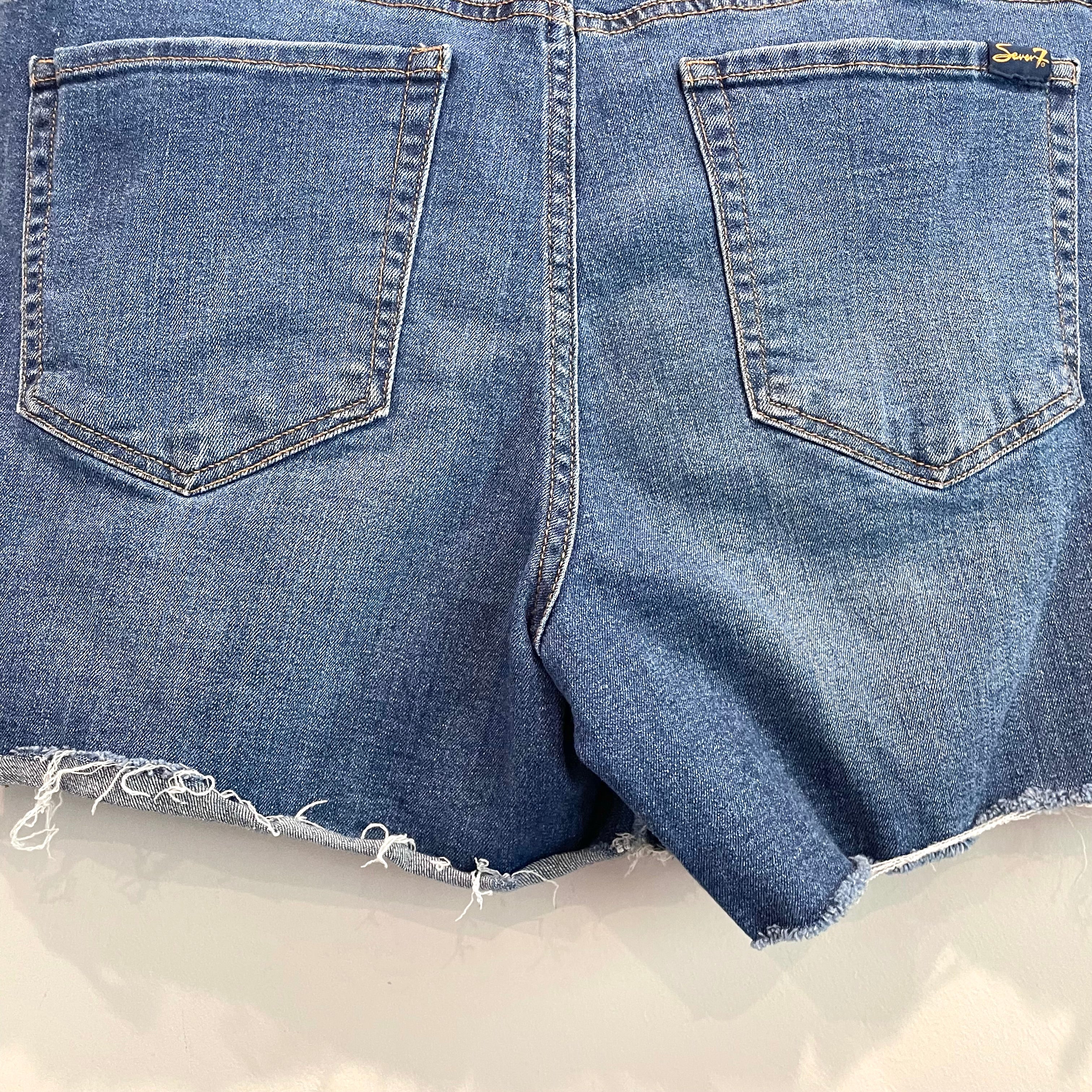 Distressed Cut Off Jean Shorts