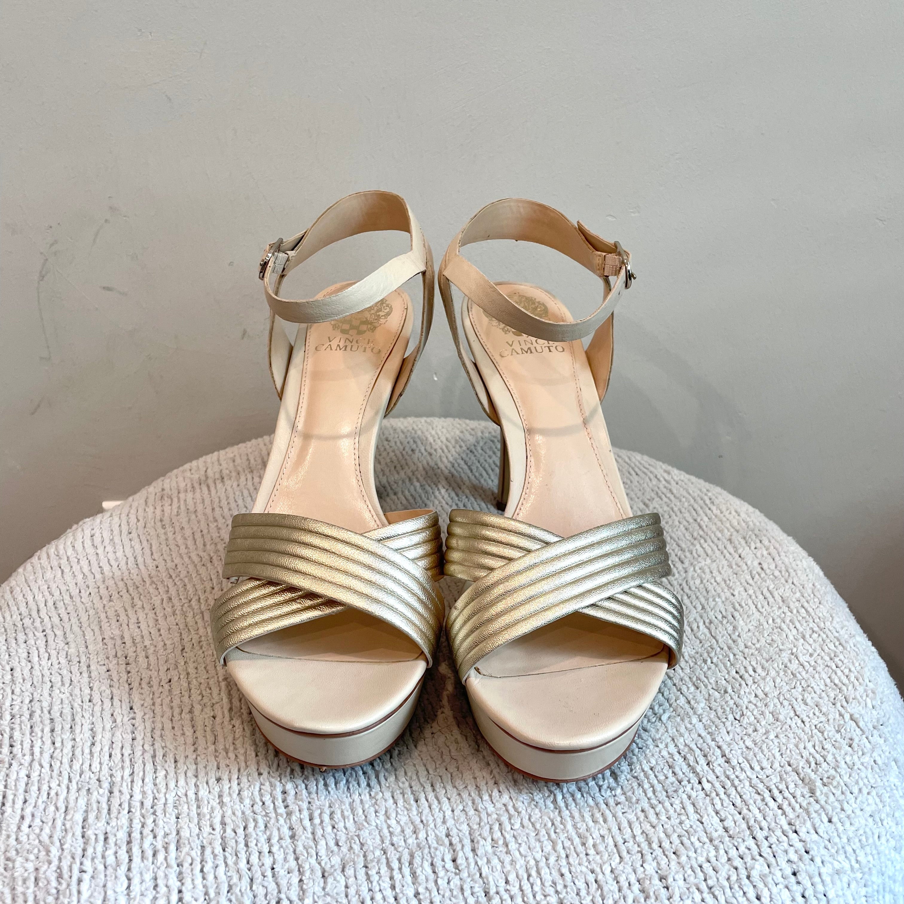 Metallic Platform Heels