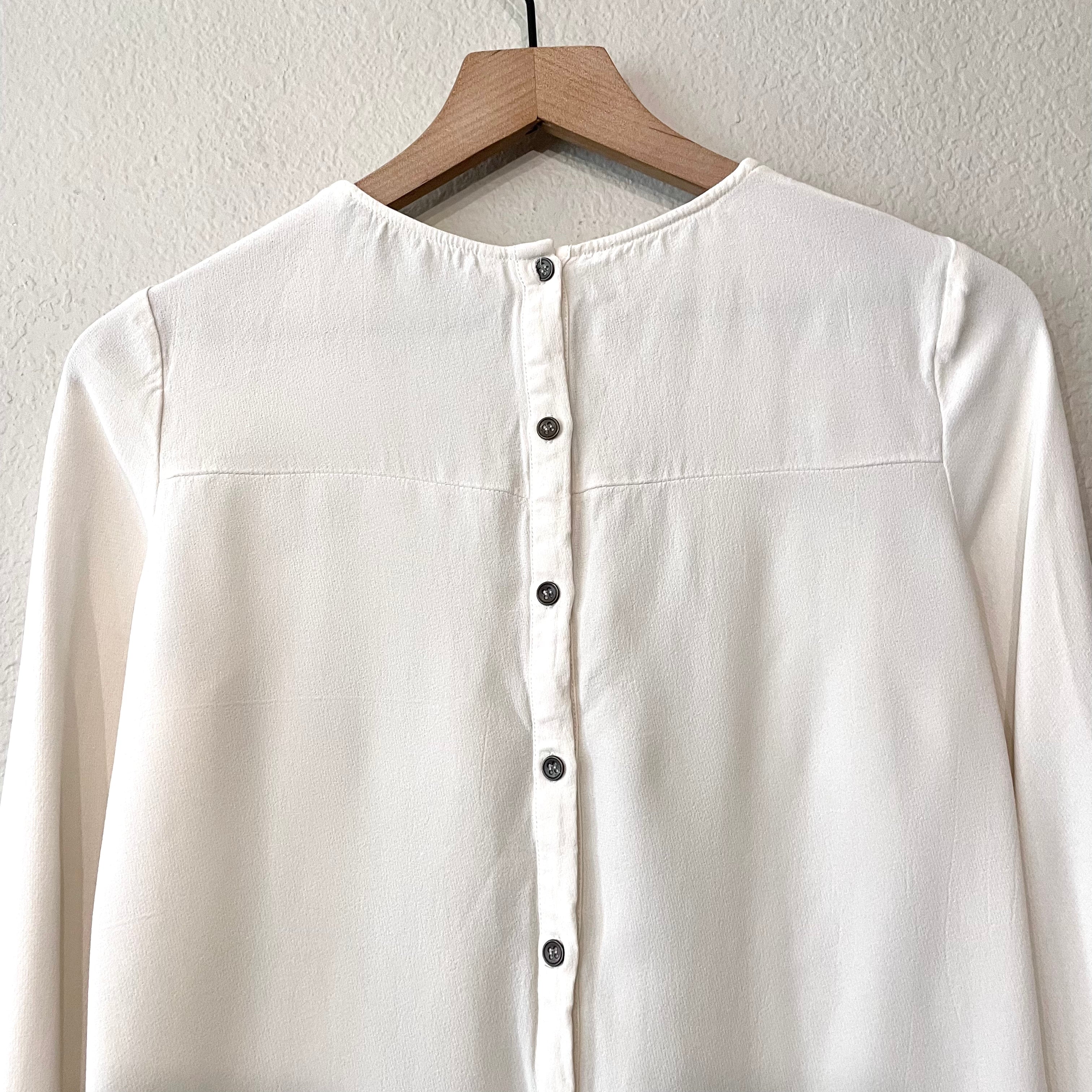 Long Sleeve Eyelet Blouse