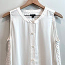 Sleeveless Button Down Cinch Top-3