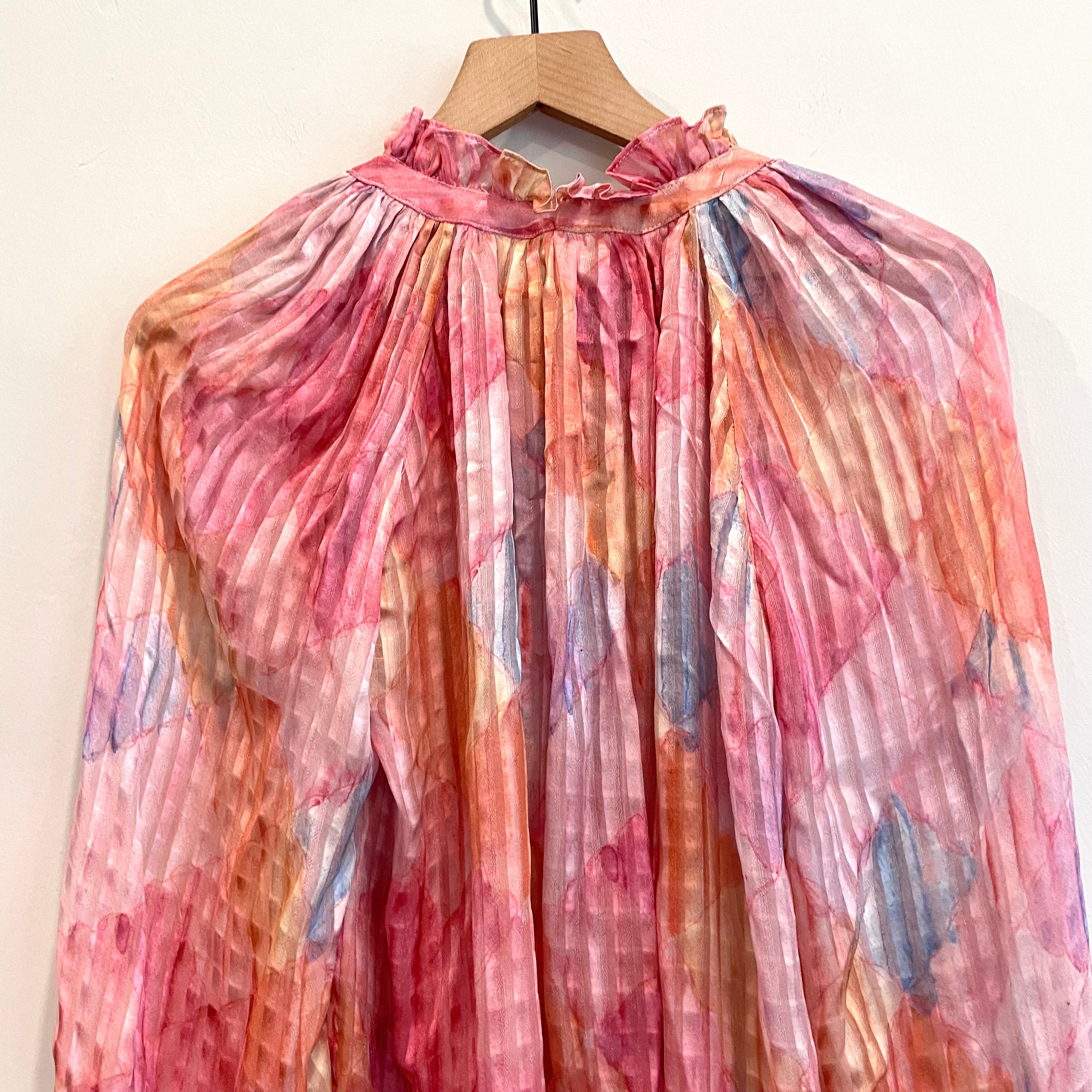 Silk Bow Neck Blouse