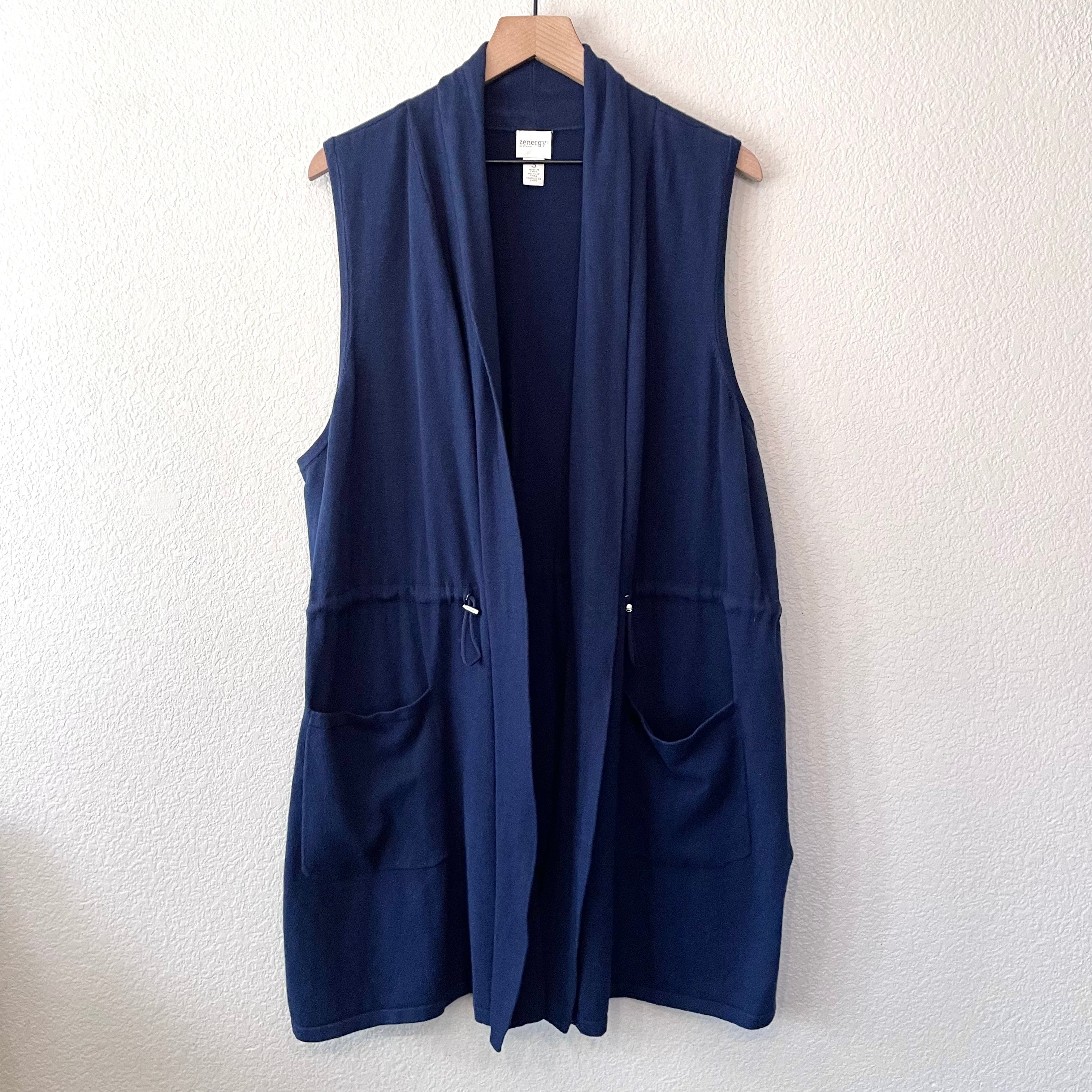 Sleeveless Open Front Cardigan