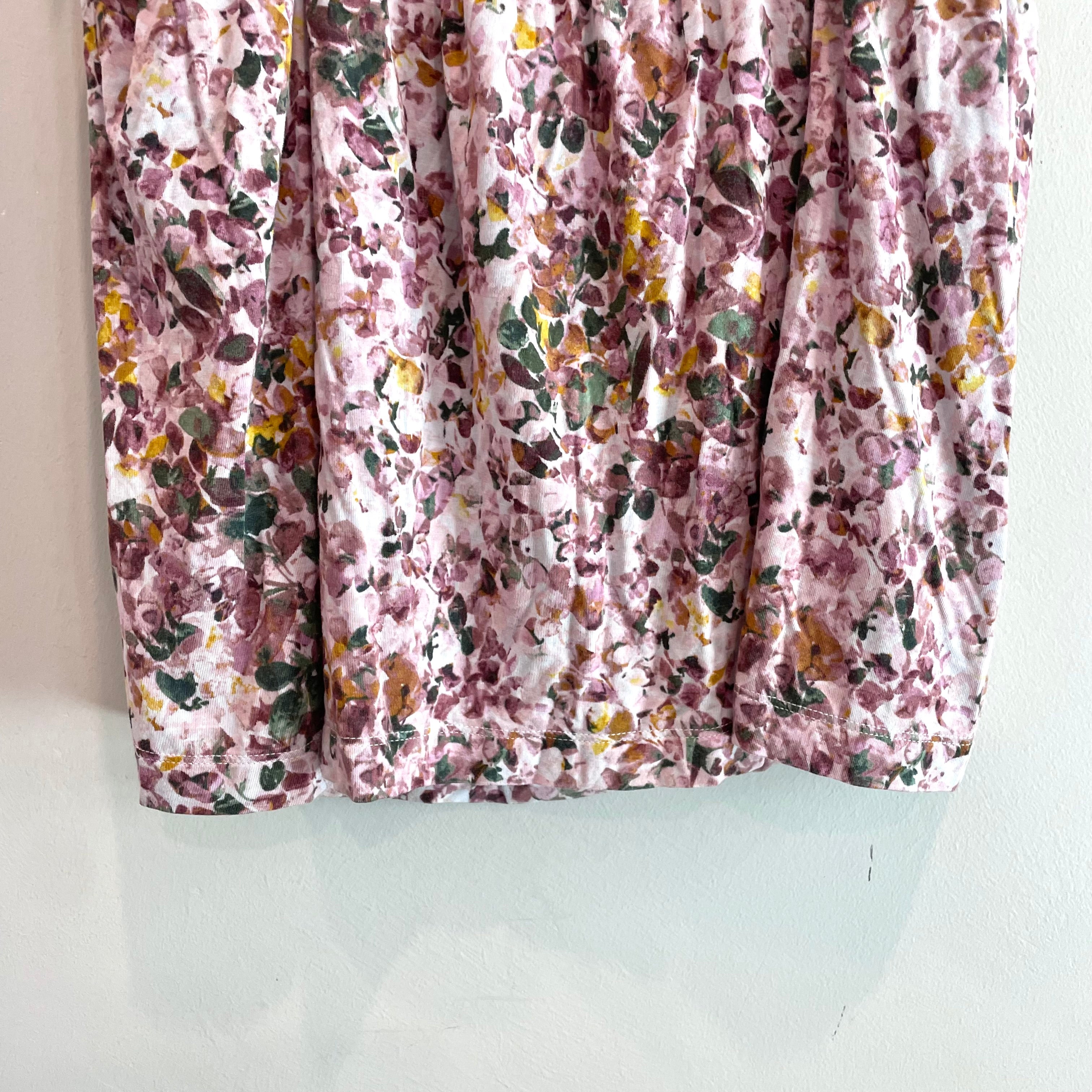 Floral Tie Shoulder Pajama Top