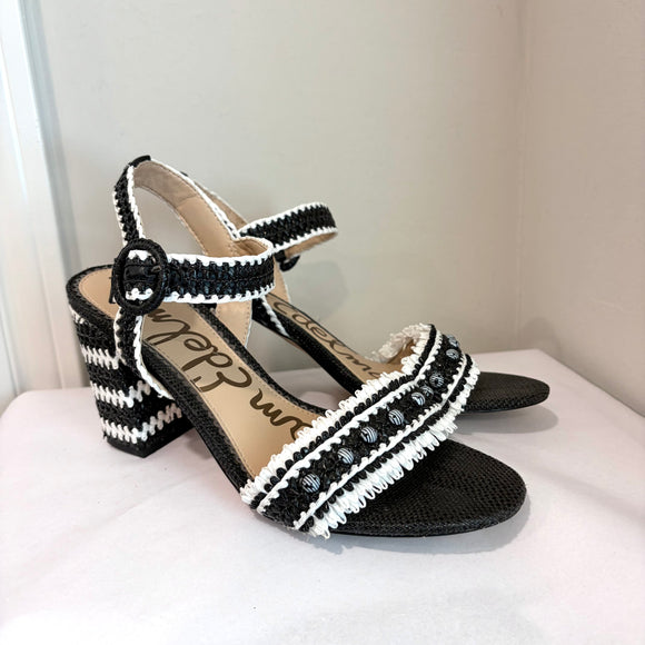 Sam Edelman Olisa Raffia Block Heel Sandal