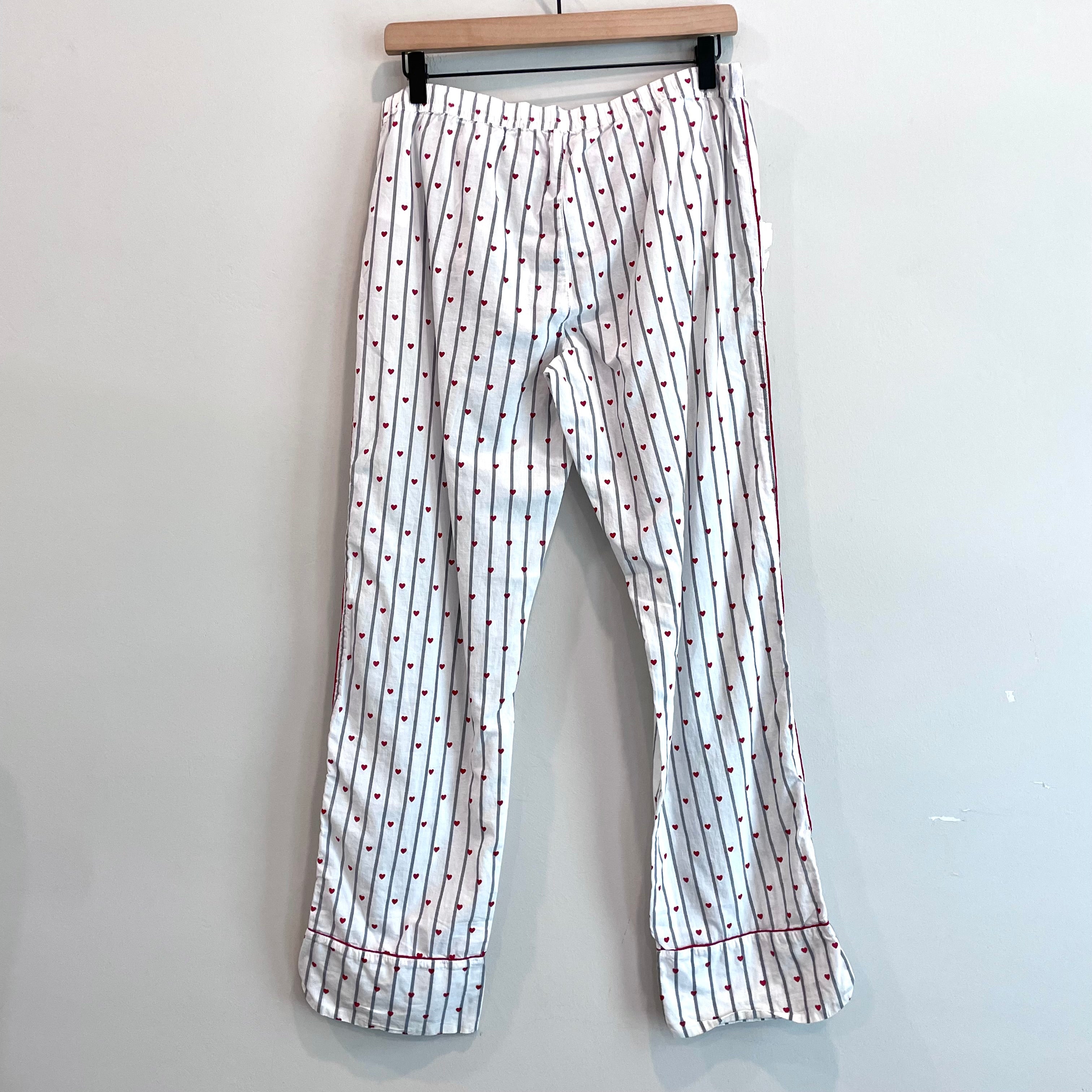 Heart Striped Pajama Pants