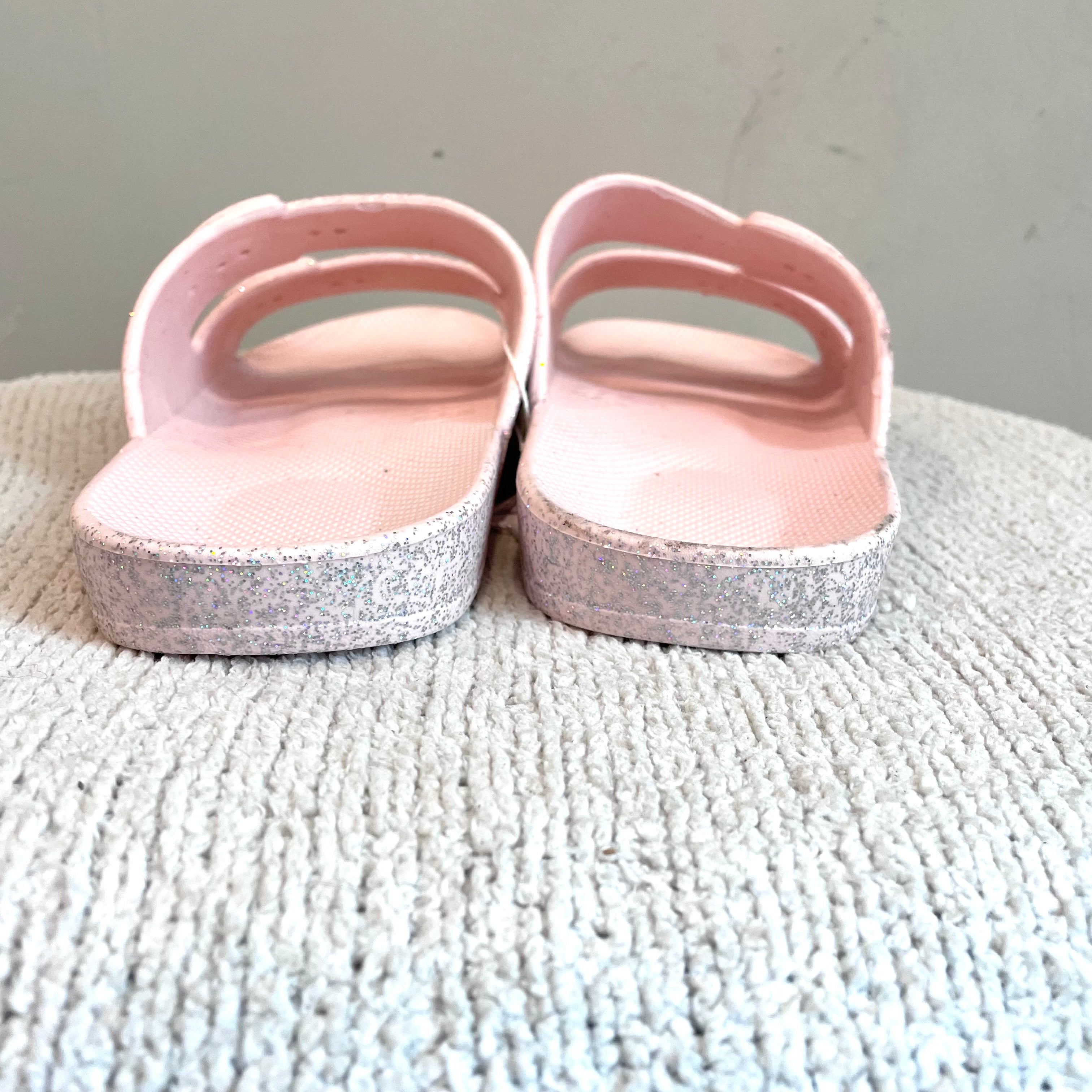 Glitter Vegan Slides Sandals