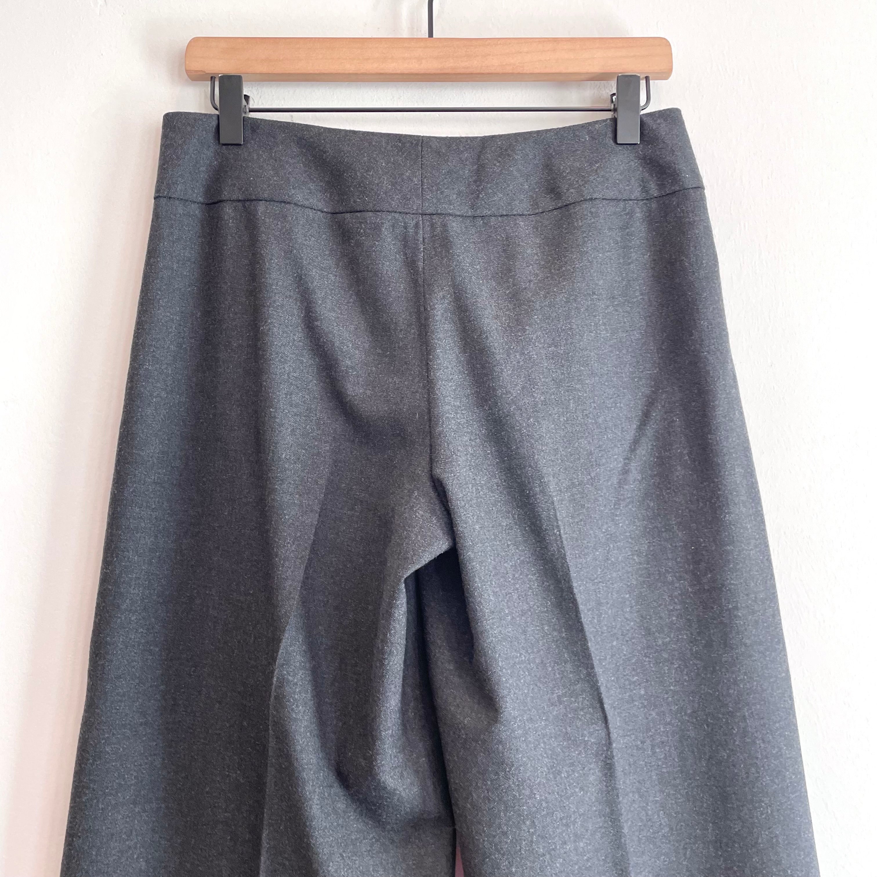 Wool Stretch Wide Leg Pants