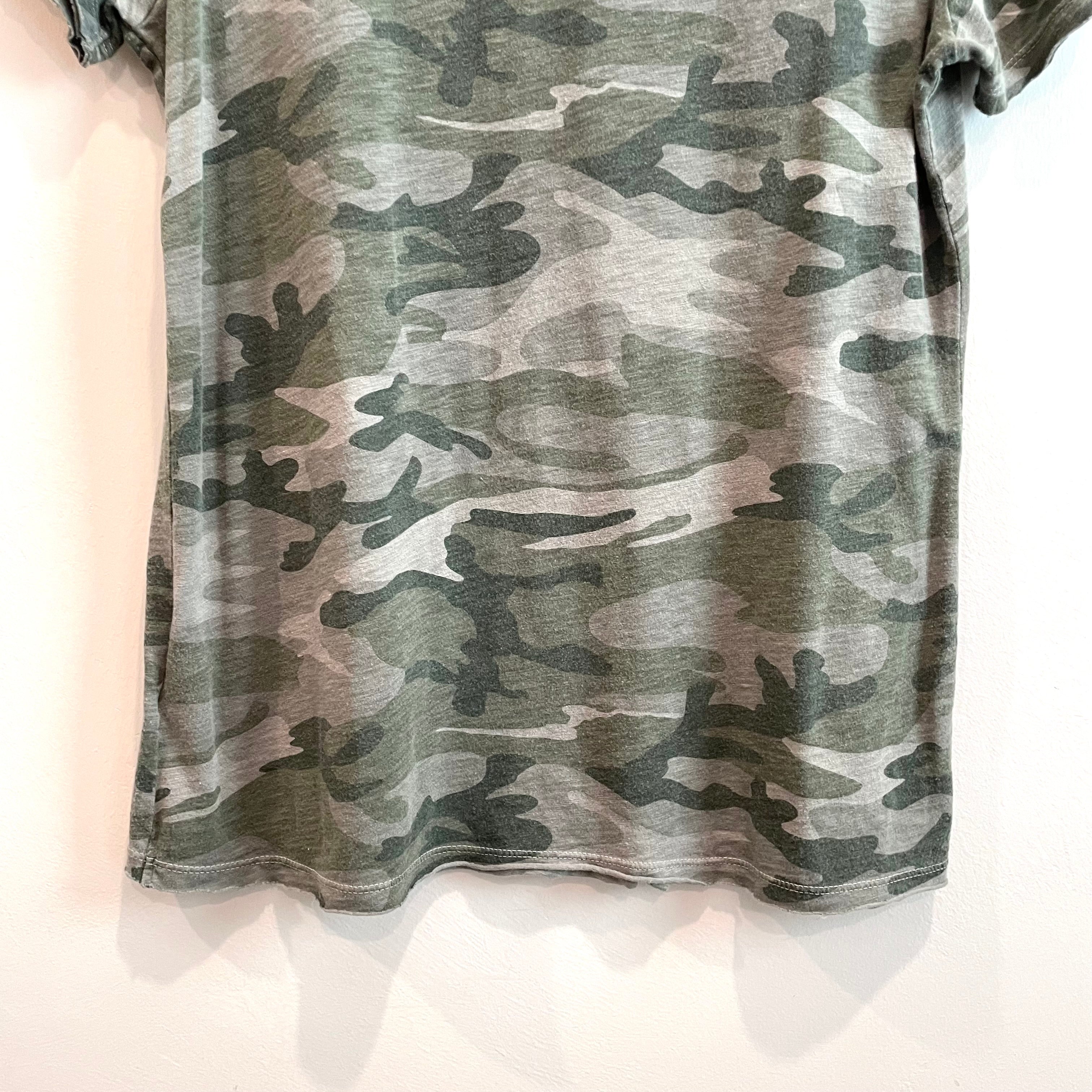 Camo Keyhole Tee