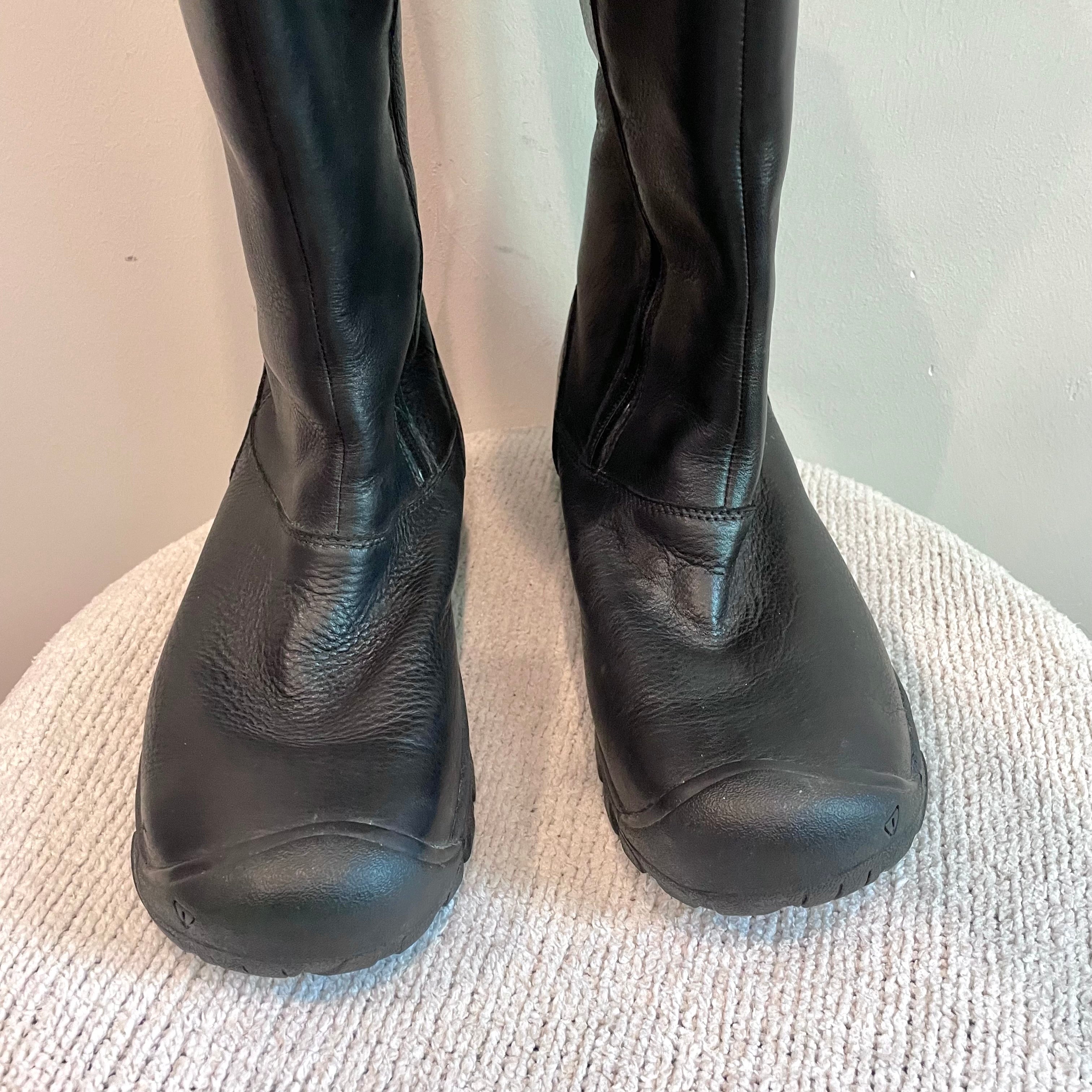 Winter Insulated Leather Boots