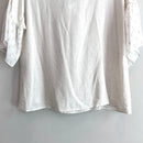 Bow Front Semi-Sheer Fleck Sleeve Top-12