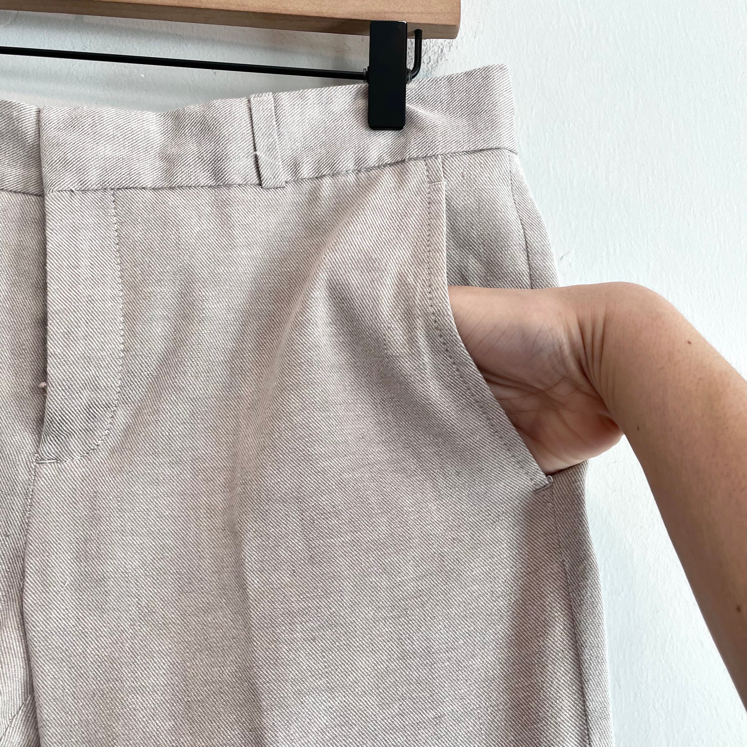 Linen Blend Dress Pants