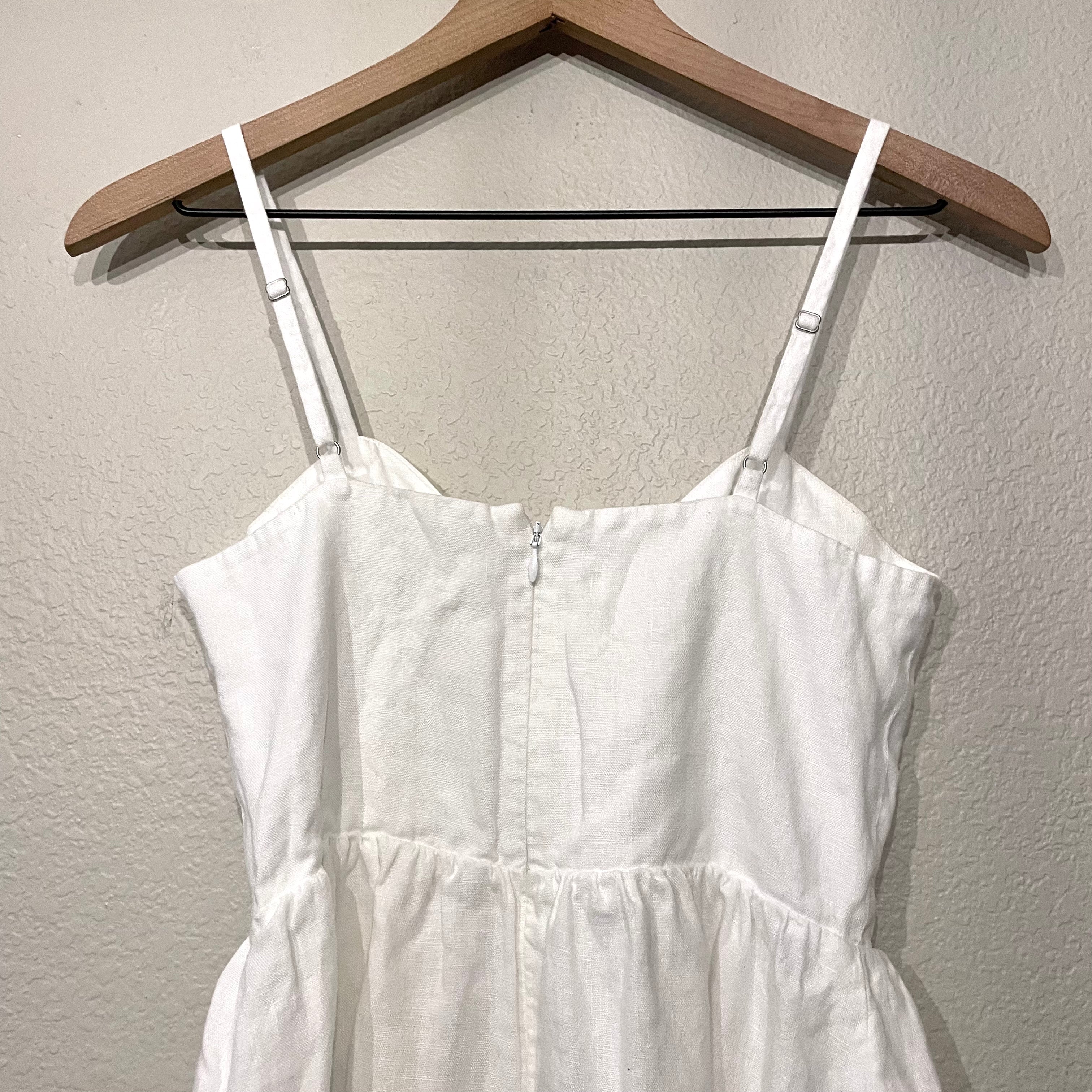 Linen Button Down Mini Dress