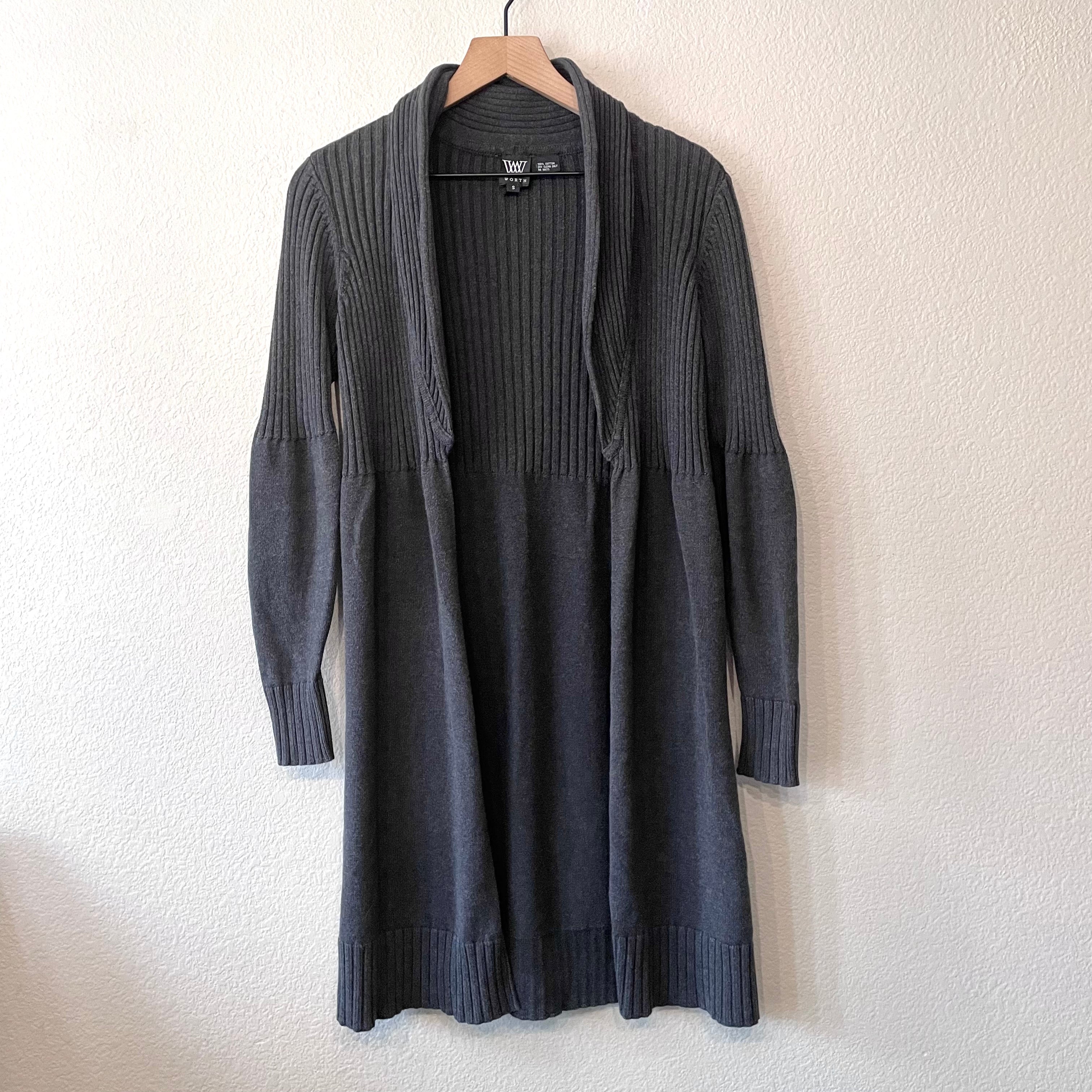 Open Mid-Length Cardigan