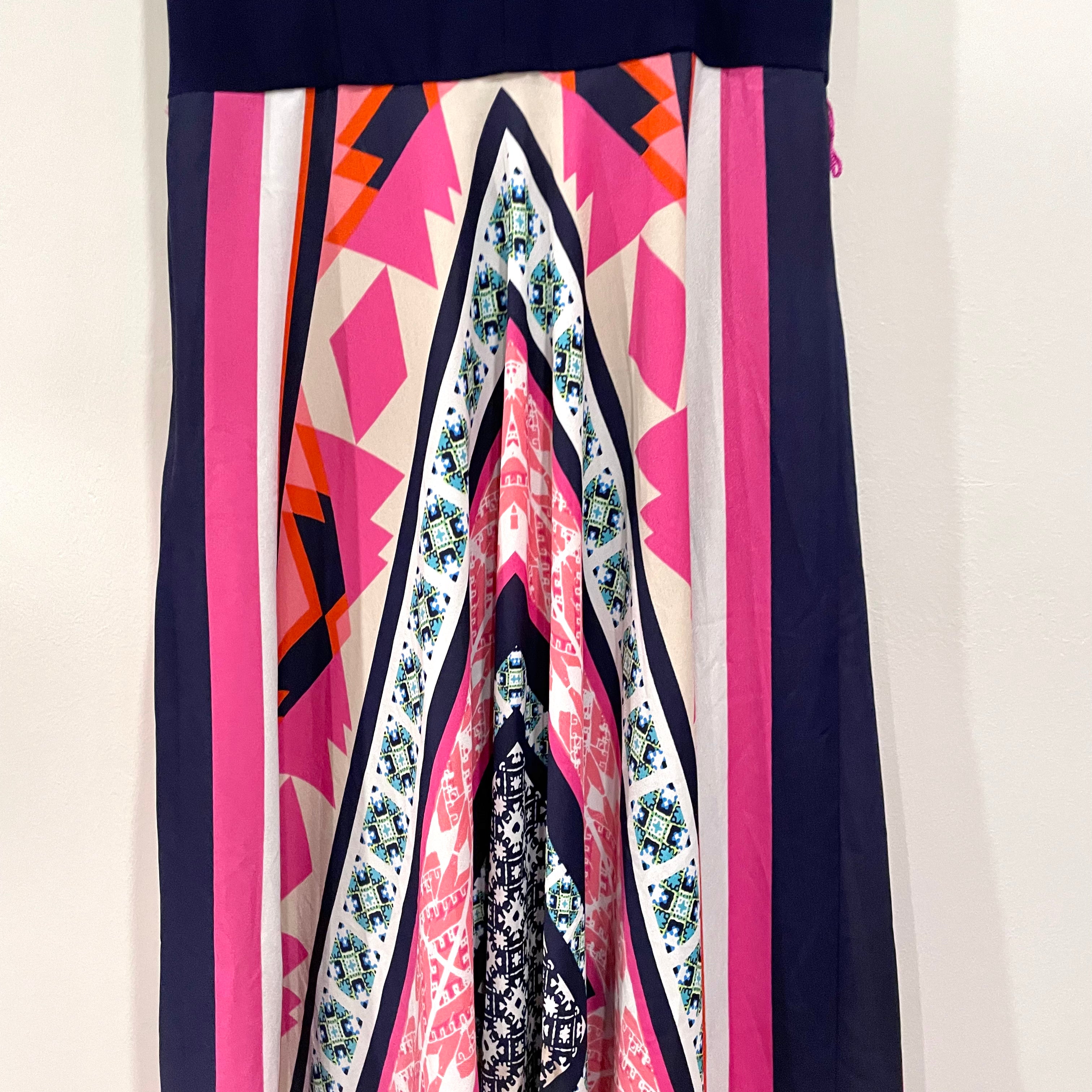 Geometric Print Maxi Dress