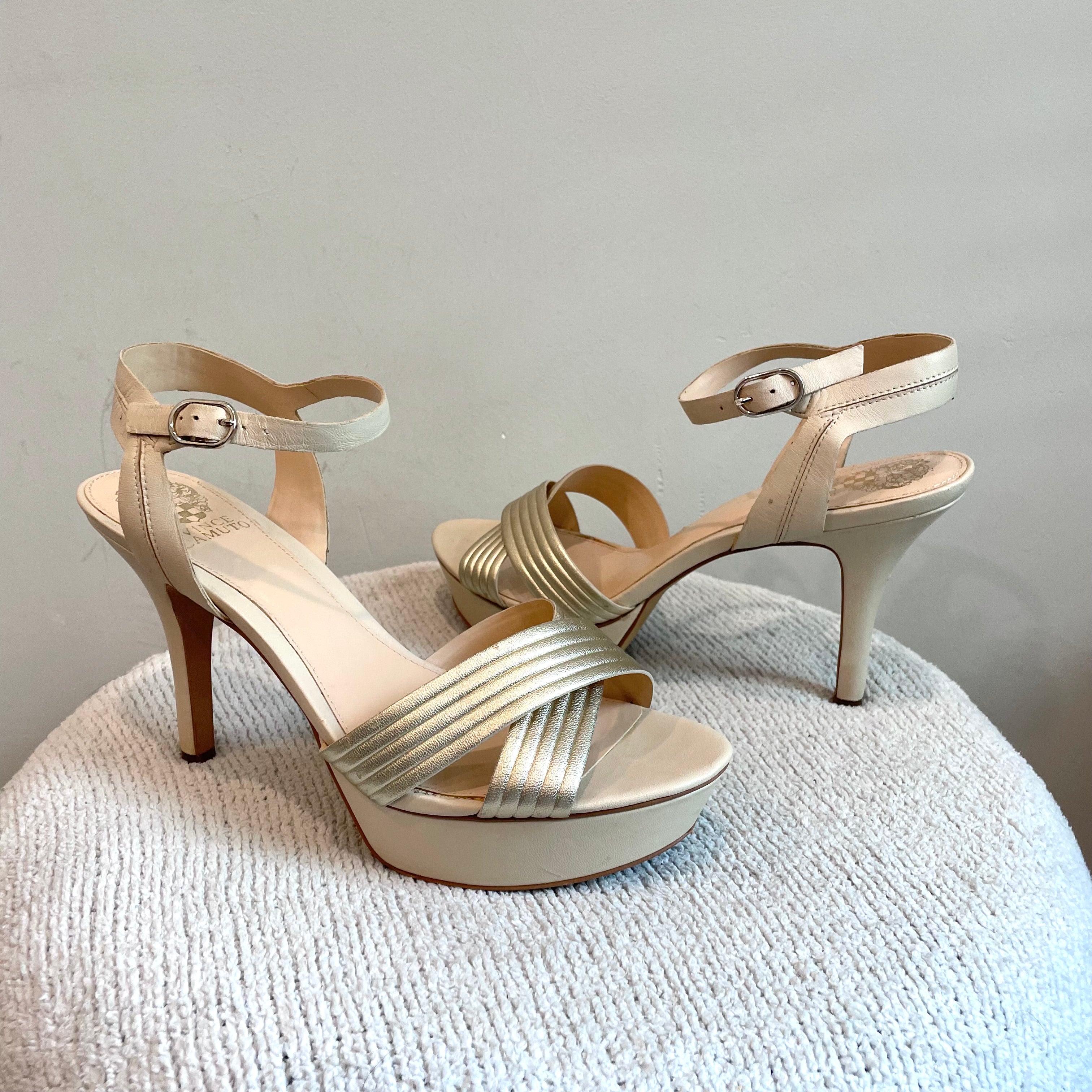 Metallic Platform Heels