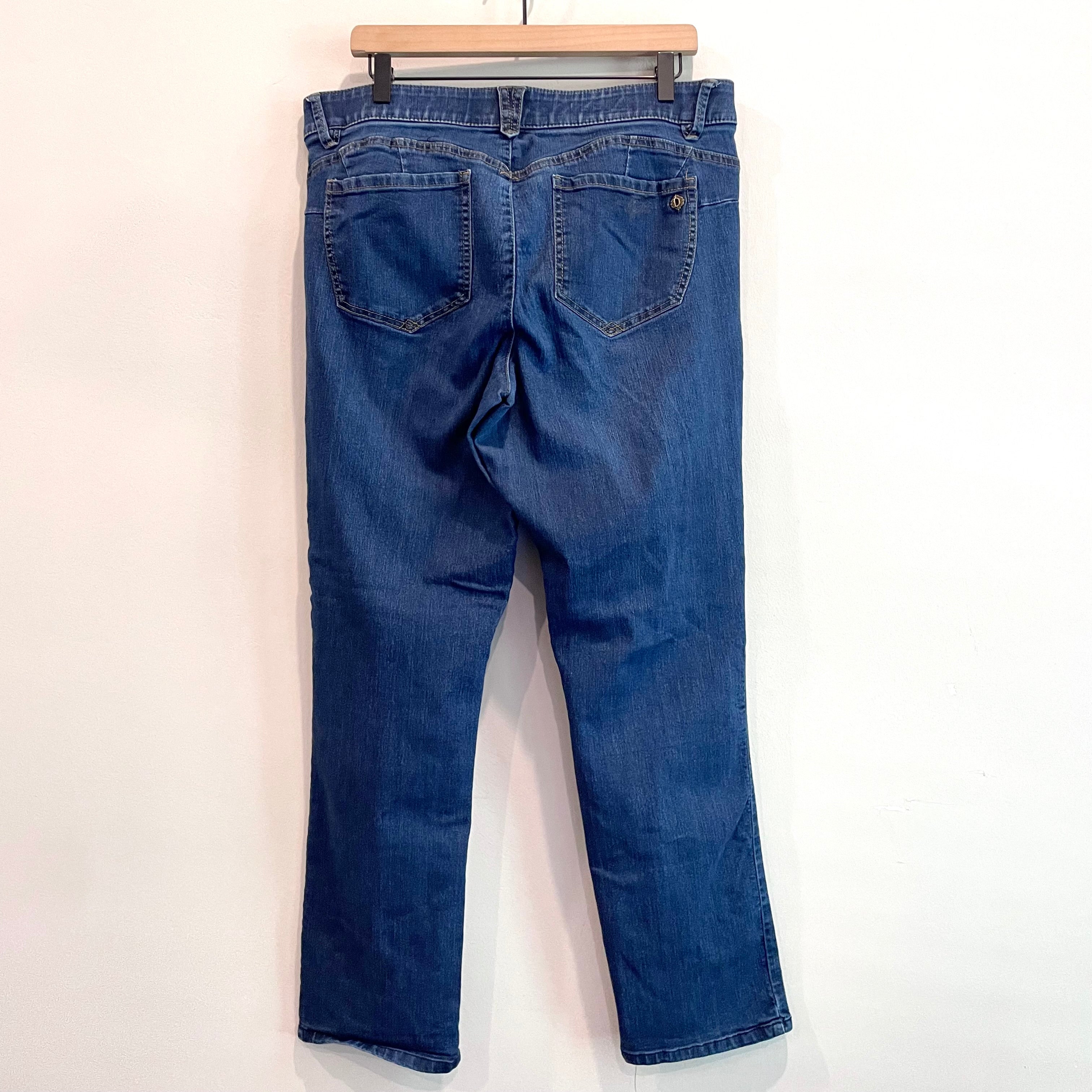 Straight Leg Denim Jeans