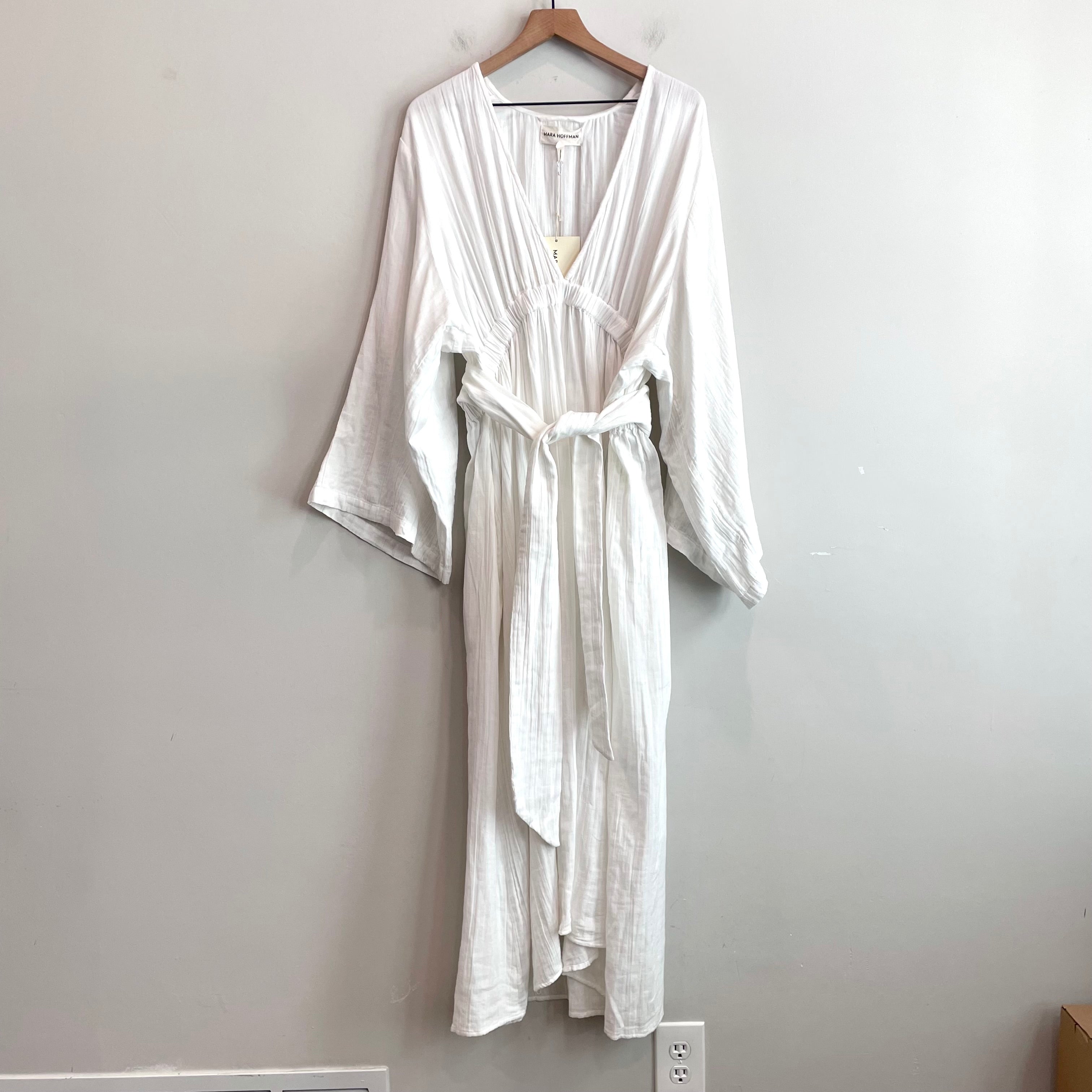 Deep V-Neck Organic Cotton Dress