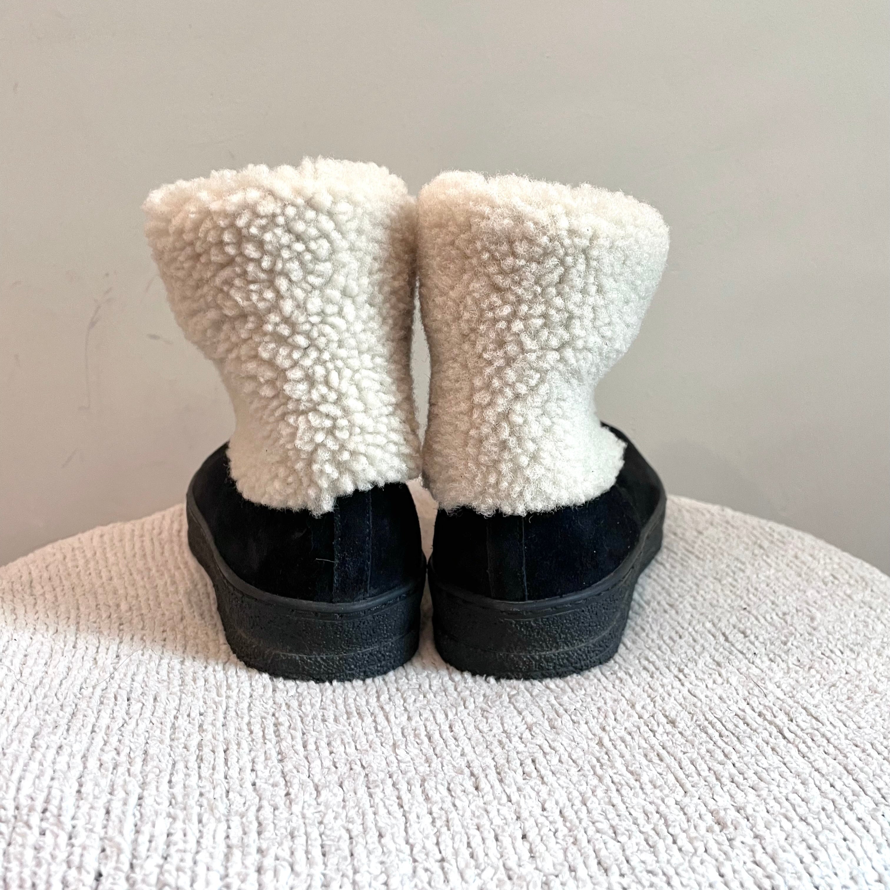 Suede Shearling Lined Boots