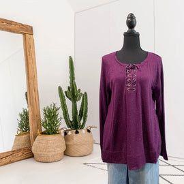 Lace Up Golden Sleep Shirt