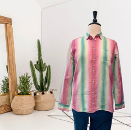 Striped Button Down Top