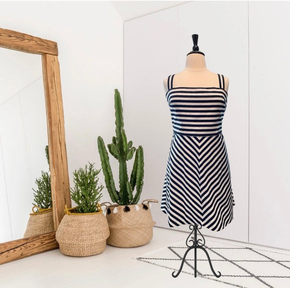 Striped A-Line Dress