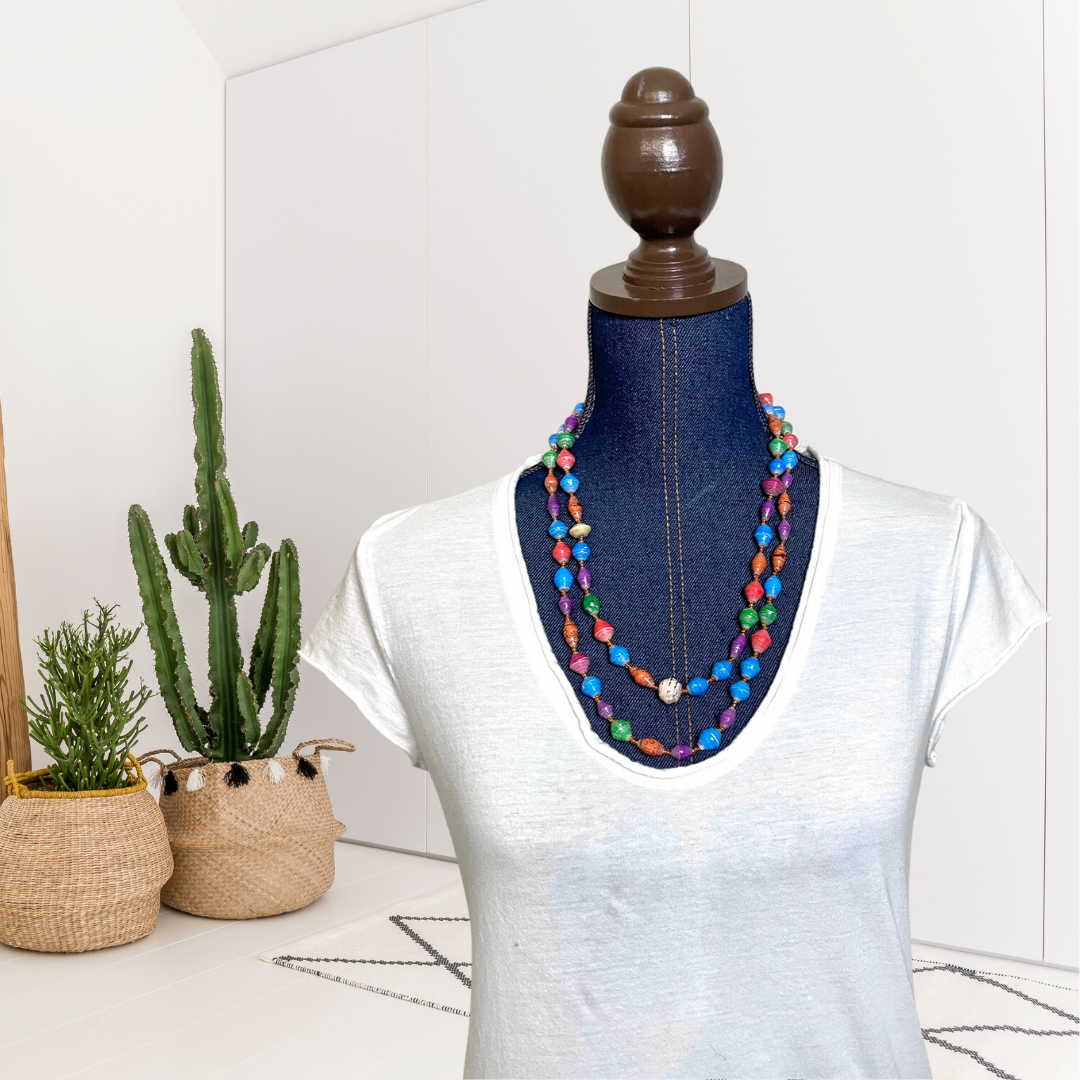 Paper Bead Necklace