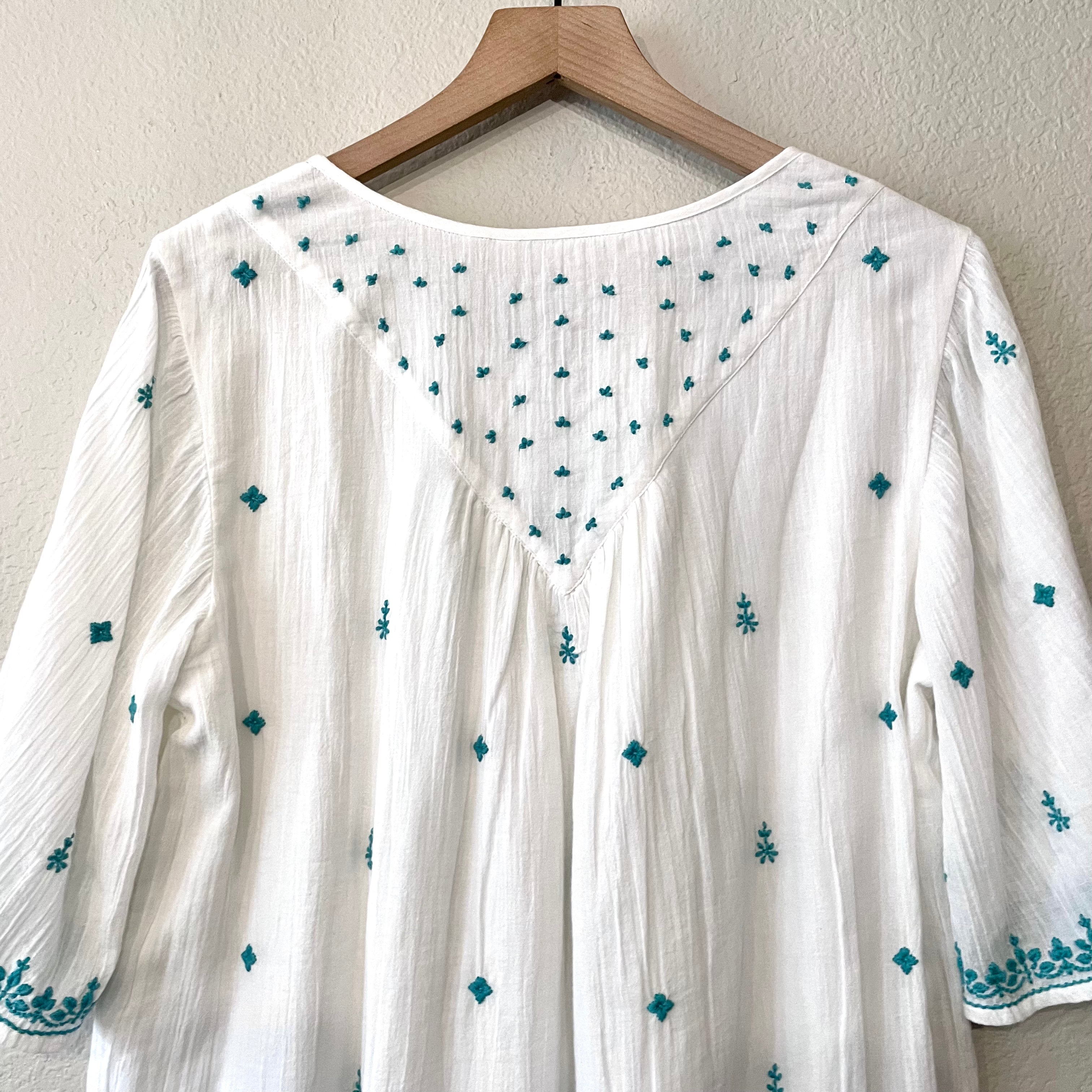 Boho Embroidered Top